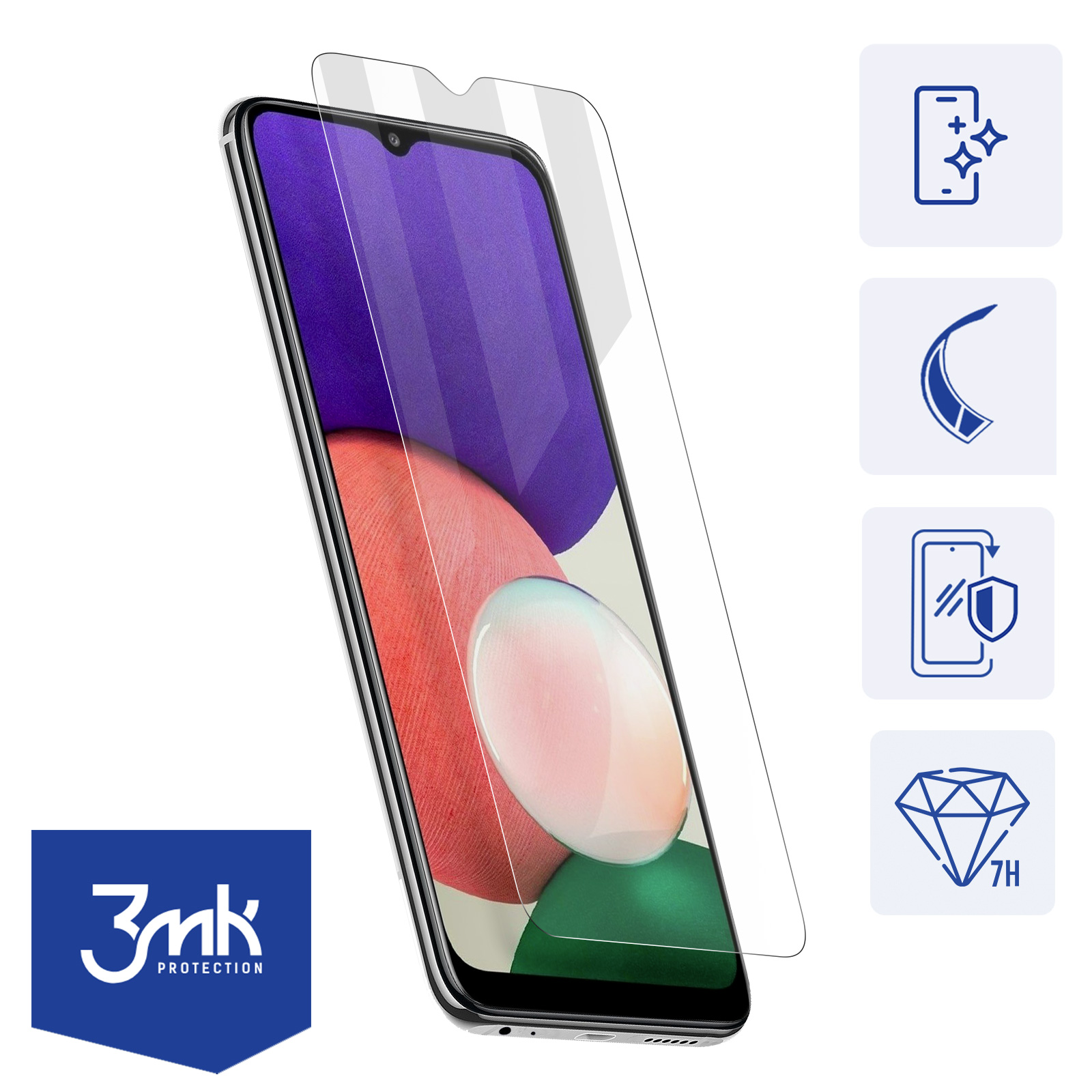 Aerku Verre Trempé pour Samsung Galaxy A22 5G + Caméra Arrière Protecteur  [2+2 Pièces], [Sans Bulles] Anti-Rayures Dureté 9H Film Vitre Trempé  Protection écran pour Samsung A22 5G [Transparente] : : High-Tech