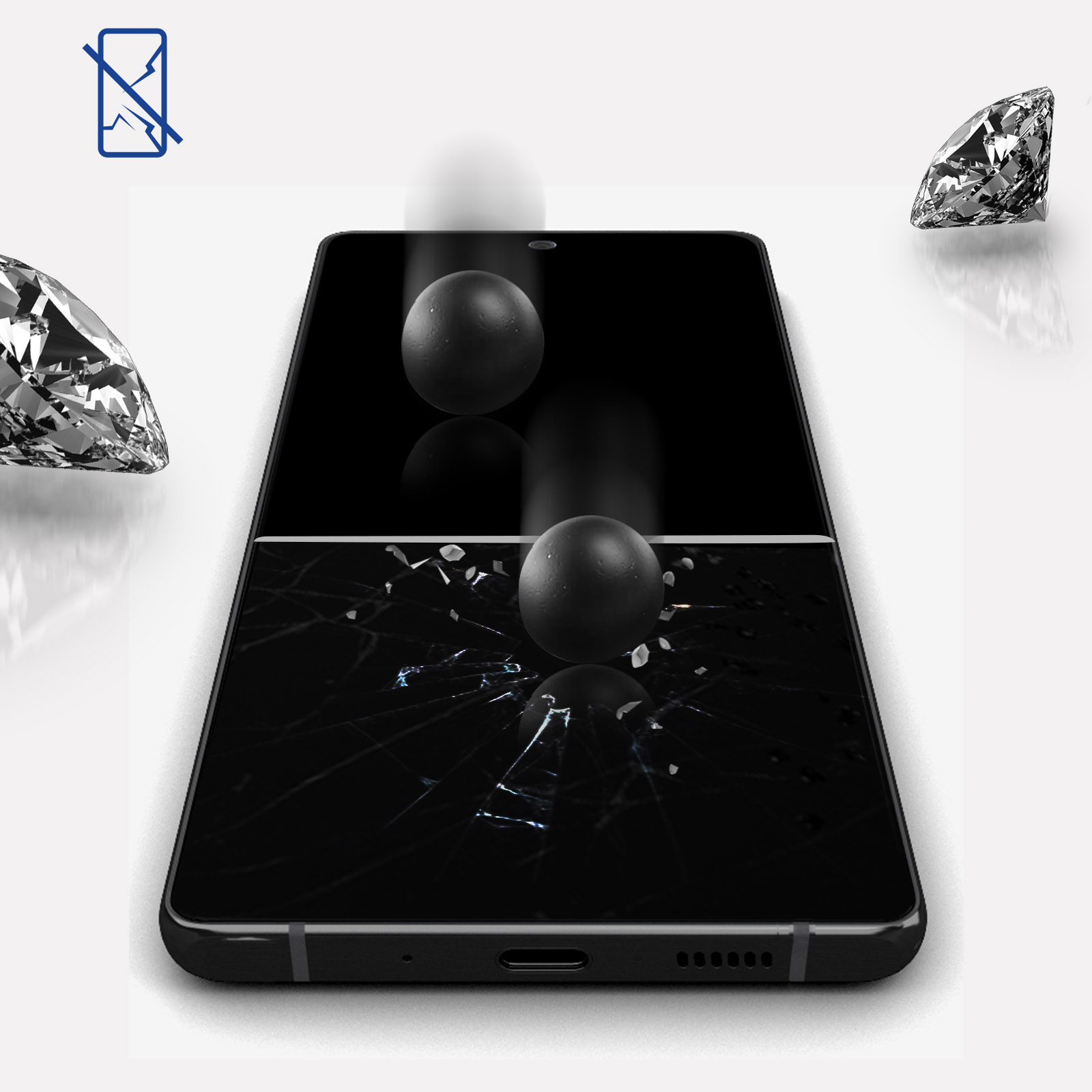 Cristal templado Dureza 9H, 3mk Hardglass Max - Negro p. Apple iPhone 11 -  Spain