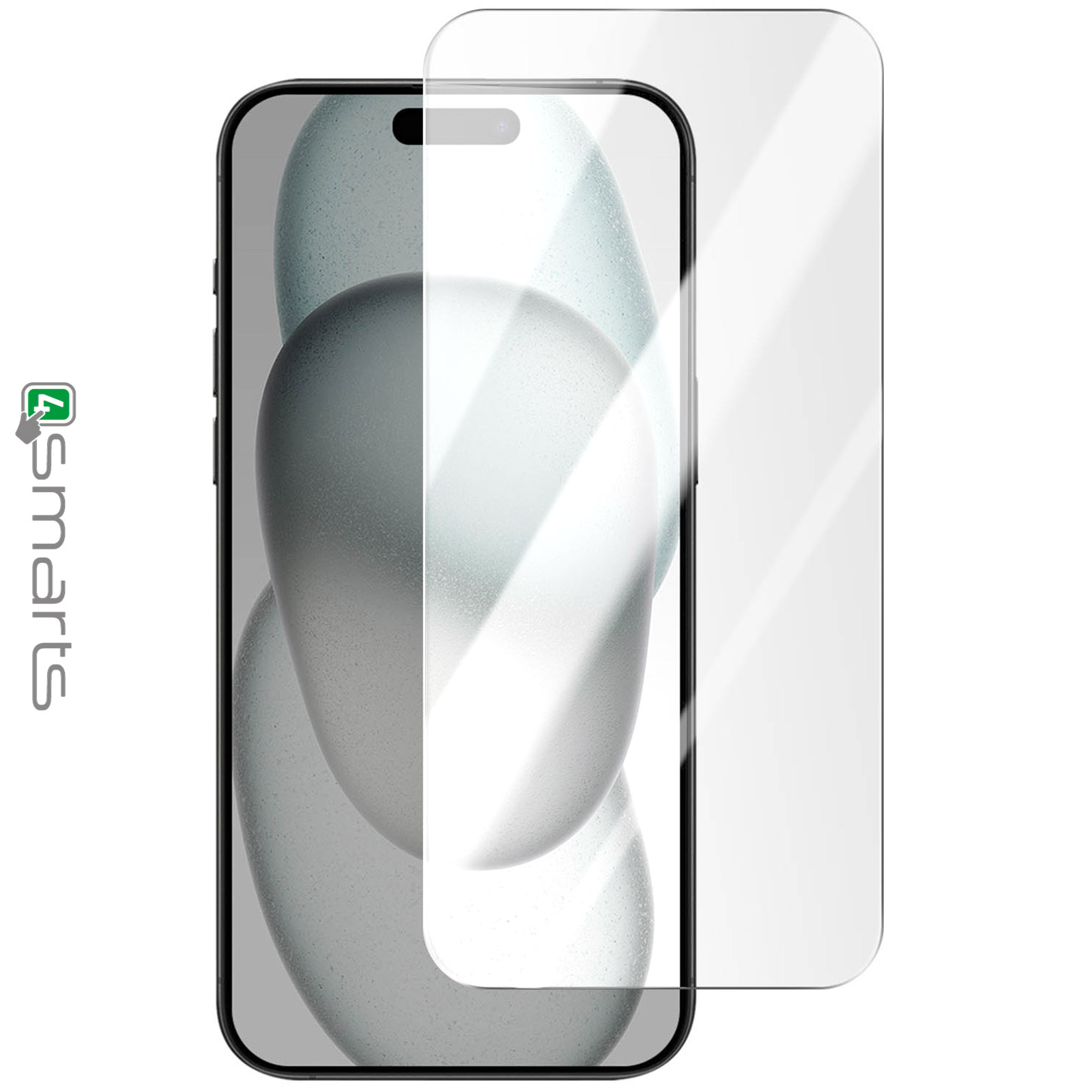 Cristal Templado iPhone 15 Plus, Duradero Anti-huellas Adherencia Total,  4smarts - Transparente - Spain