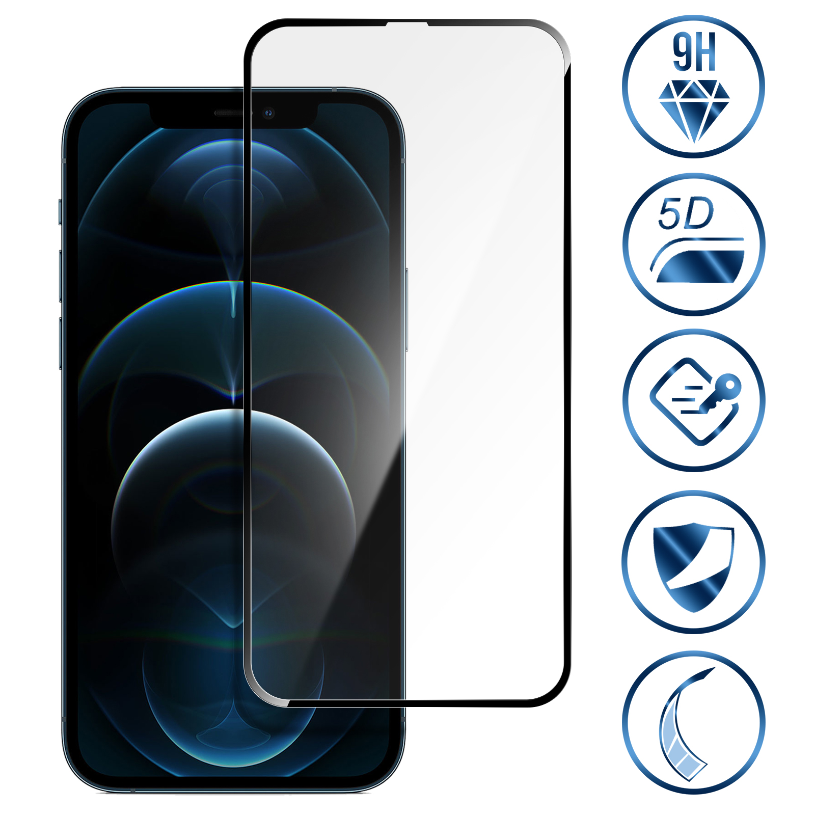 Cristal Templado iPhone 12 Pro Max Flexible 9H 5D Full Cover – Bordes  negros - Spain