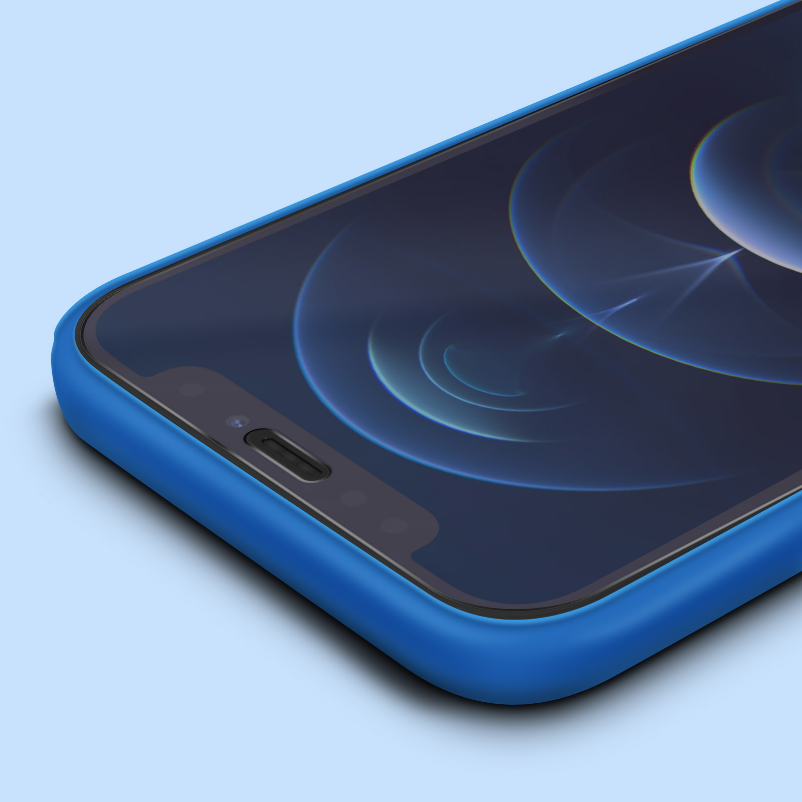 Verre trempé iPhone 12 et 12 Pro Anti-lumière Bleue, Protection écran  Résistante - Transparent