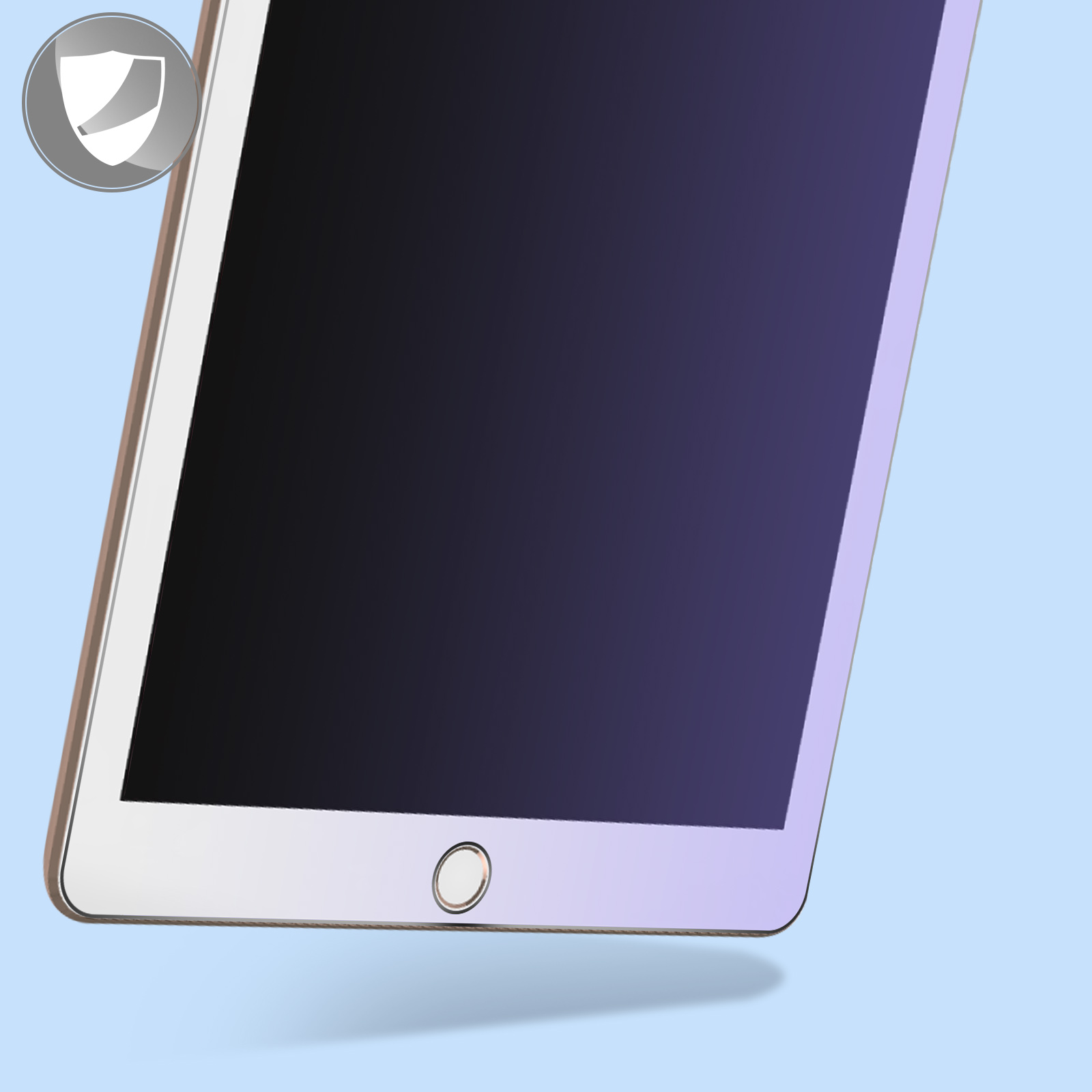 Verre trempé iPad 5 / iPad 6 / iPad Air Anti-lumière Bleue, Protection  écran à Bords Biseautés 2.5D - Transparent - Français