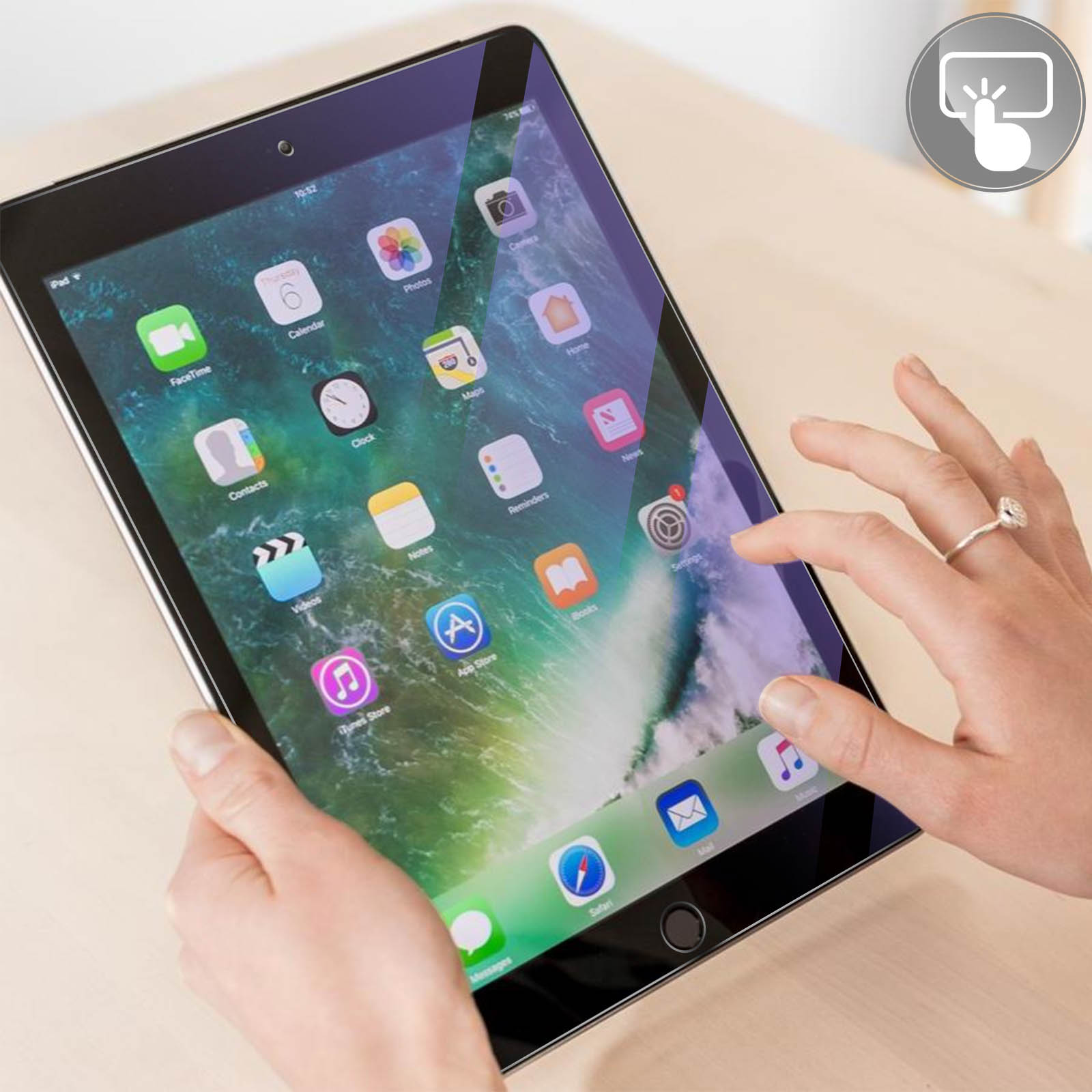SOSav - Verre trempé compatible iPad Air / Air 2 / iPad 5 / iPad 6