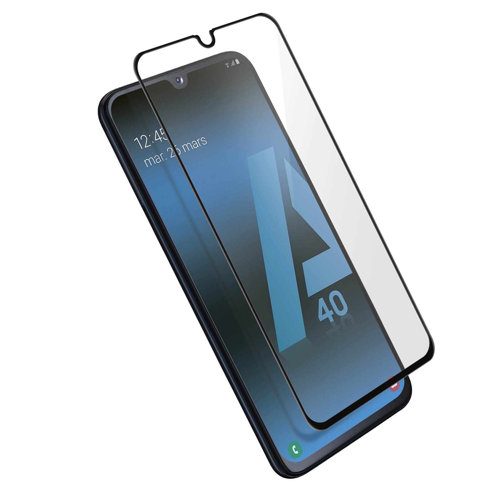 Verre Trempé Akashi Pour Samsung Galaxy A05s, Dureté 9H, Anti-rayures, Bords Noirs, 3 Couches