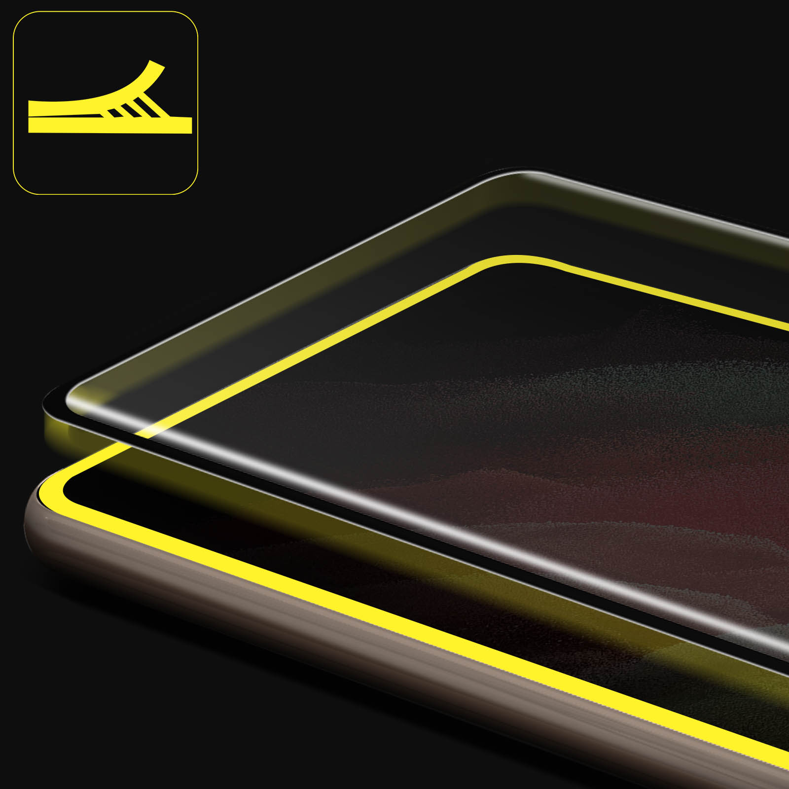 2x Savvies Xtreme Glass 3D Full Cover Protection d'écran en verre trempé  pour Samsung Galaxy S21 Ultra 5G (noir)