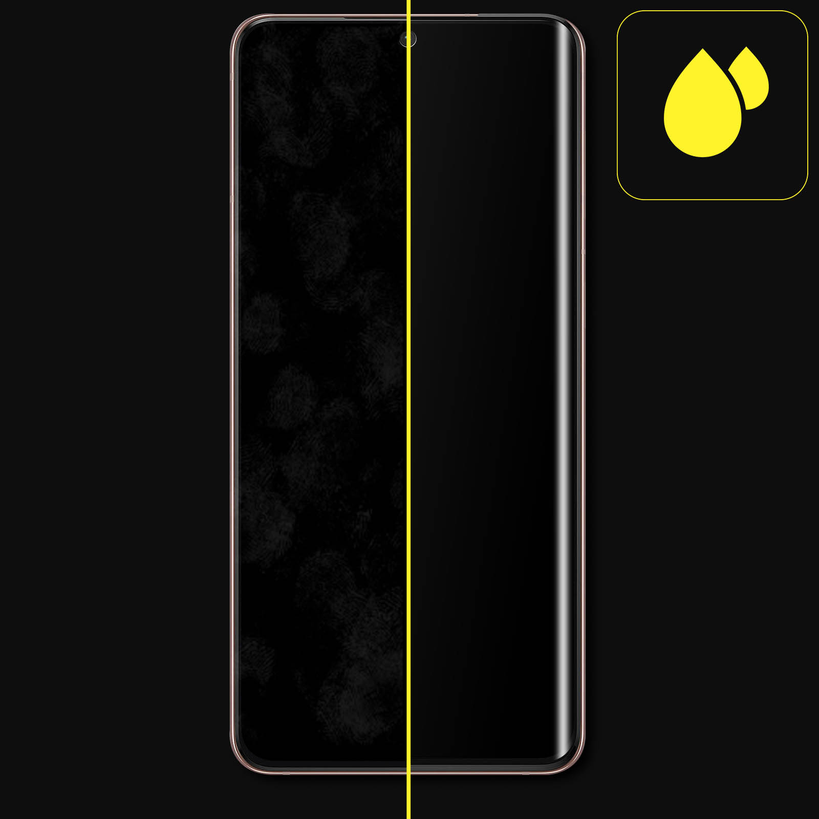 Film verre trempé 4D Noir compatible Samsung Galaxy S21 Ultra