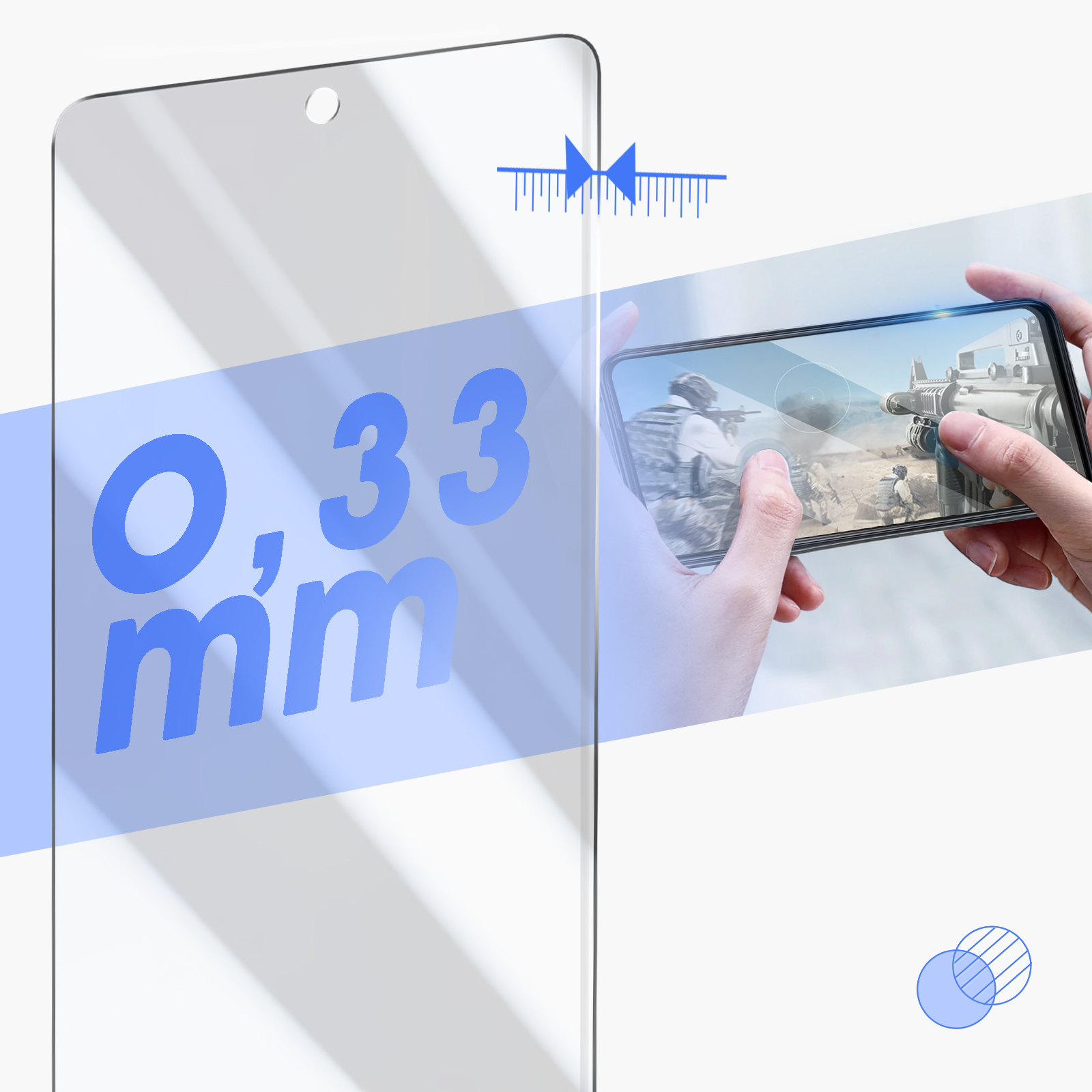 Cristal Templado Google Pixel 8 Pro, Dureza 9H con Bordes Biselados 2.5D,  Bigben - Transparente Contorno Transparente - Spain