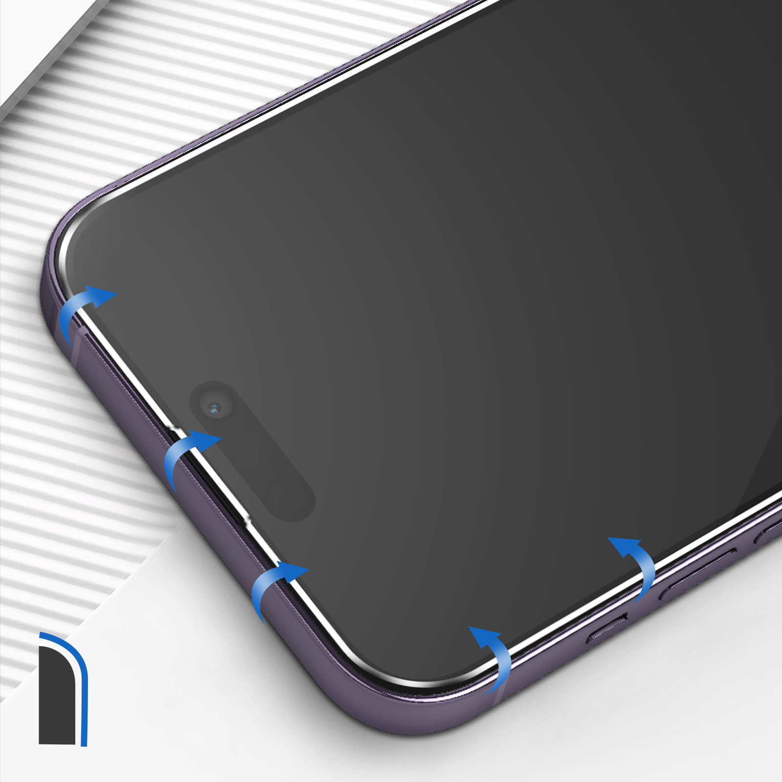 Protection d'écran pour iPhone 14 Pro Max en Verre Trempé 2.5D