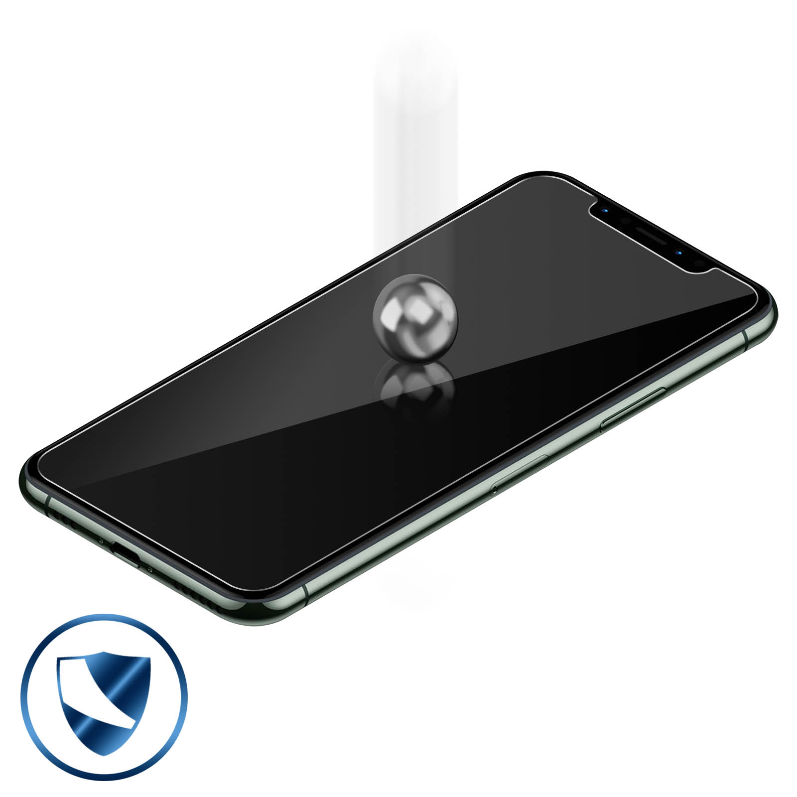 Film Verre Trempe pour IPHONE 11 Pro Max APPLE Ecran Incassable 9H+  Protection 0,26mm Transparent 2,5D