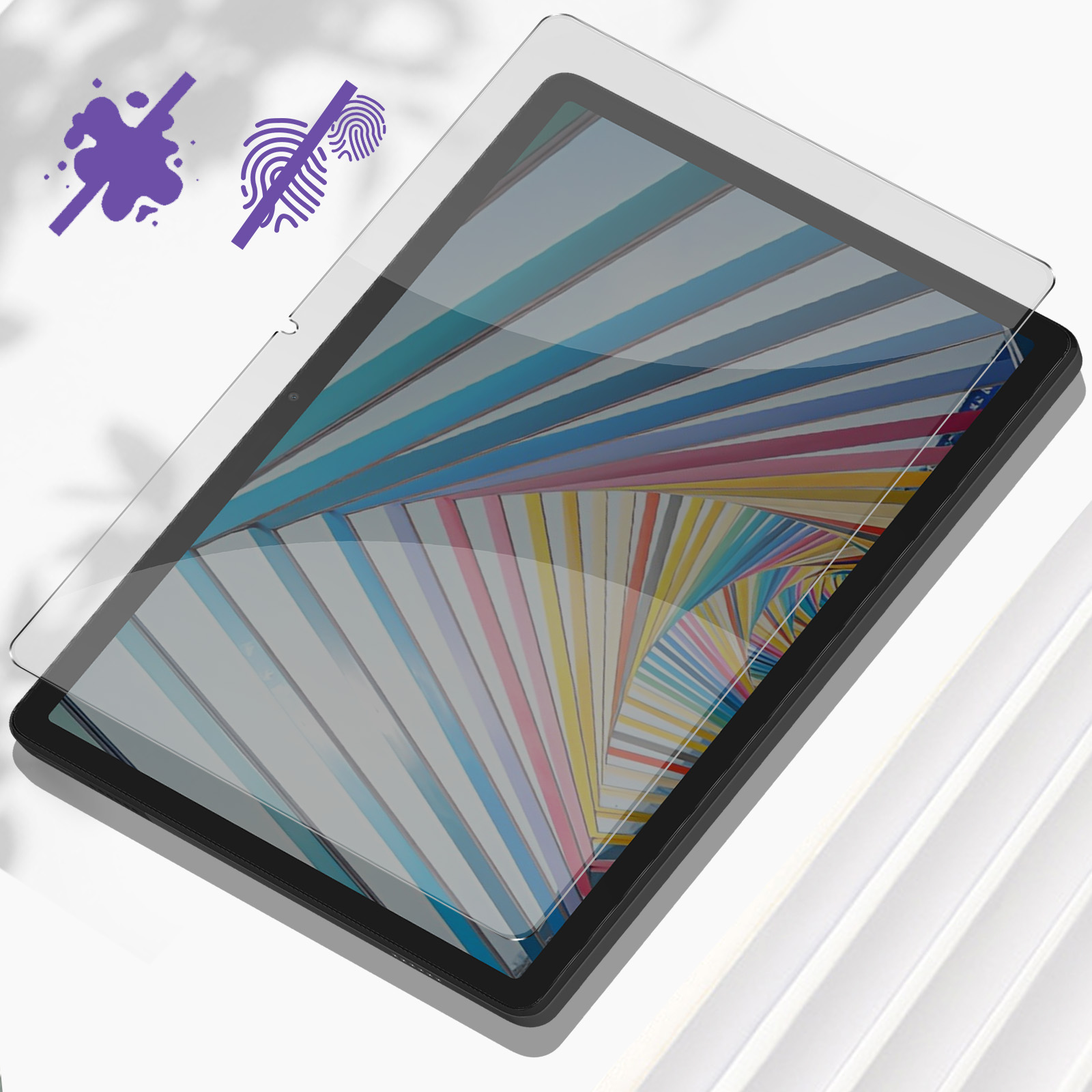 Film Lenovo Smart Tab M10 10.1 Verre Trempé 9H Antichoc Anti-traces  Transparent au meilleur prix
