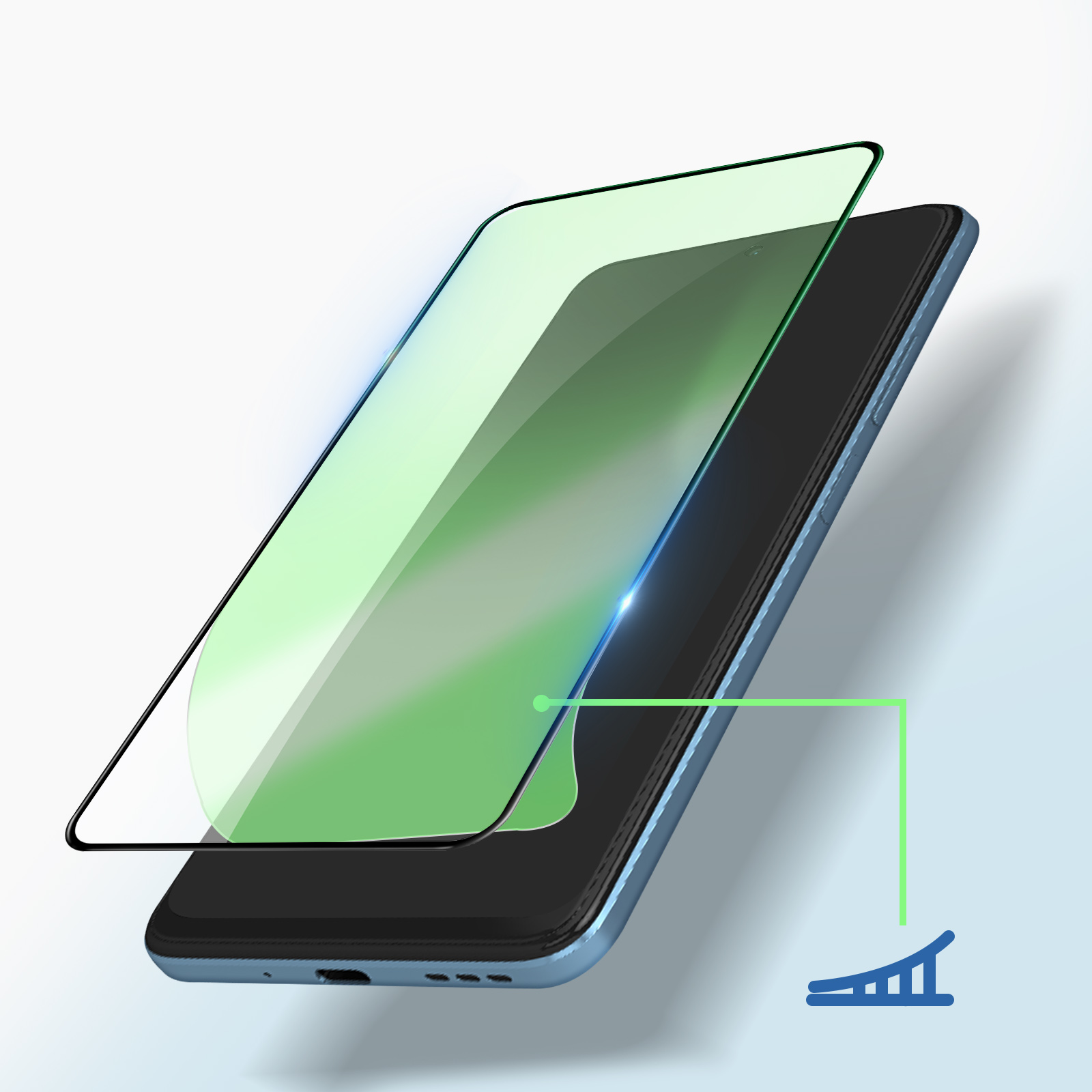 Film protection écran Xiaomi Redmi Note 12 4G et 5G , Adhésion totale -  Bord biseauté Noir - Français