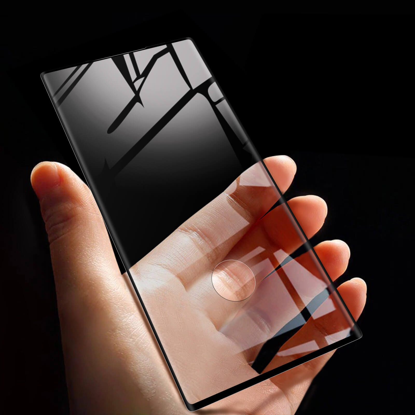 Premium Panzerglas Schutzfolie Samsung Galaxy Note 10, 9H Displayschutz, Hohe  Adhäsionskraft – Rand schwarz - German