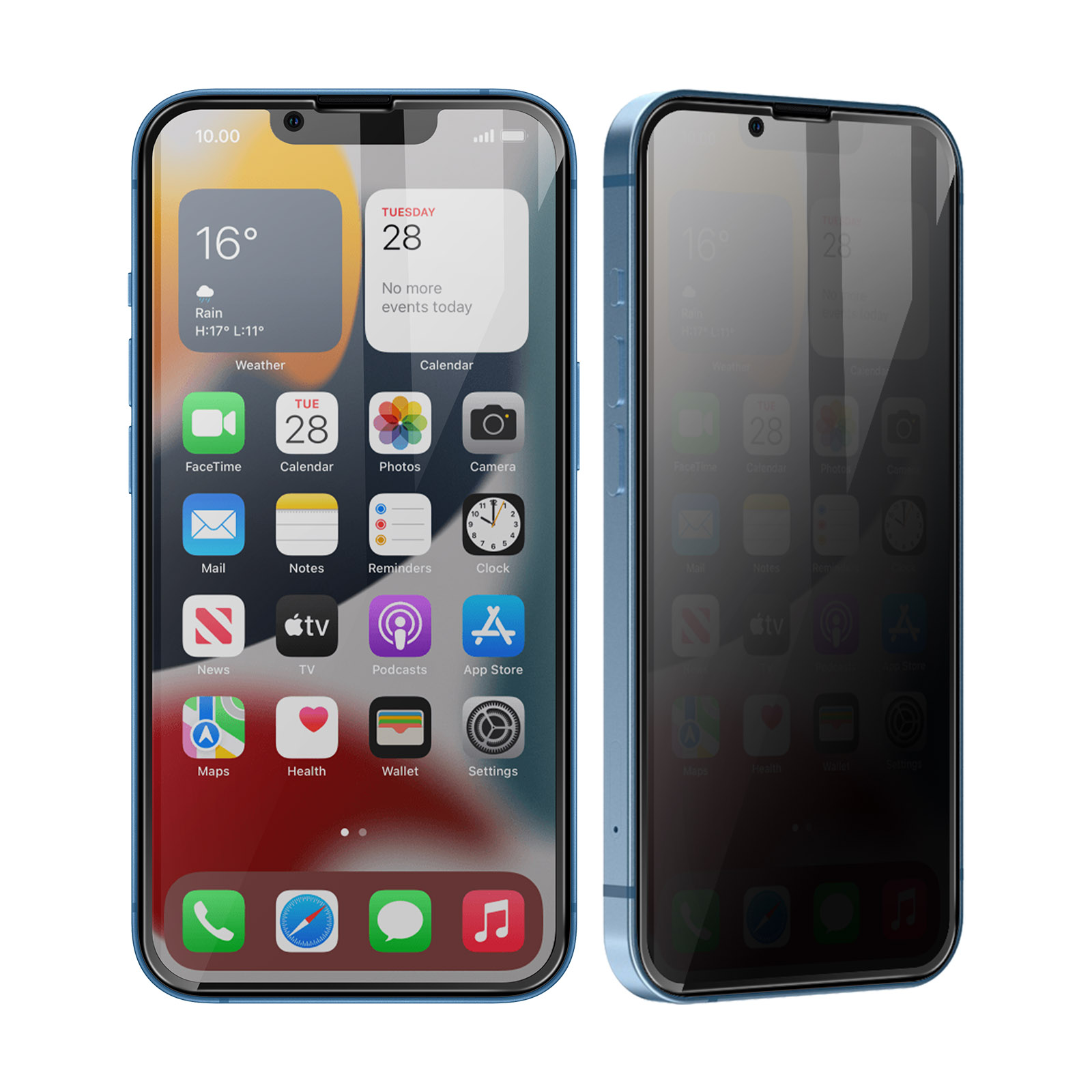 Verre Trempé Ultra-résistant iPhone 13 Mini, Anti-espion avec