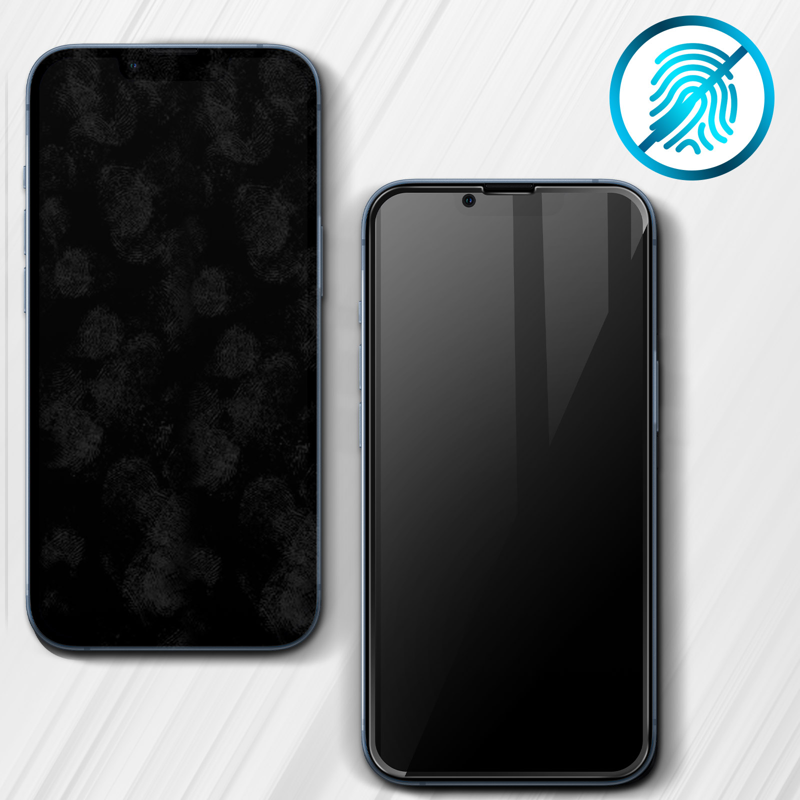 Verre Trempé Anti-espion iPhone 15 Plus Dureté 9H - Contour Noir - Français