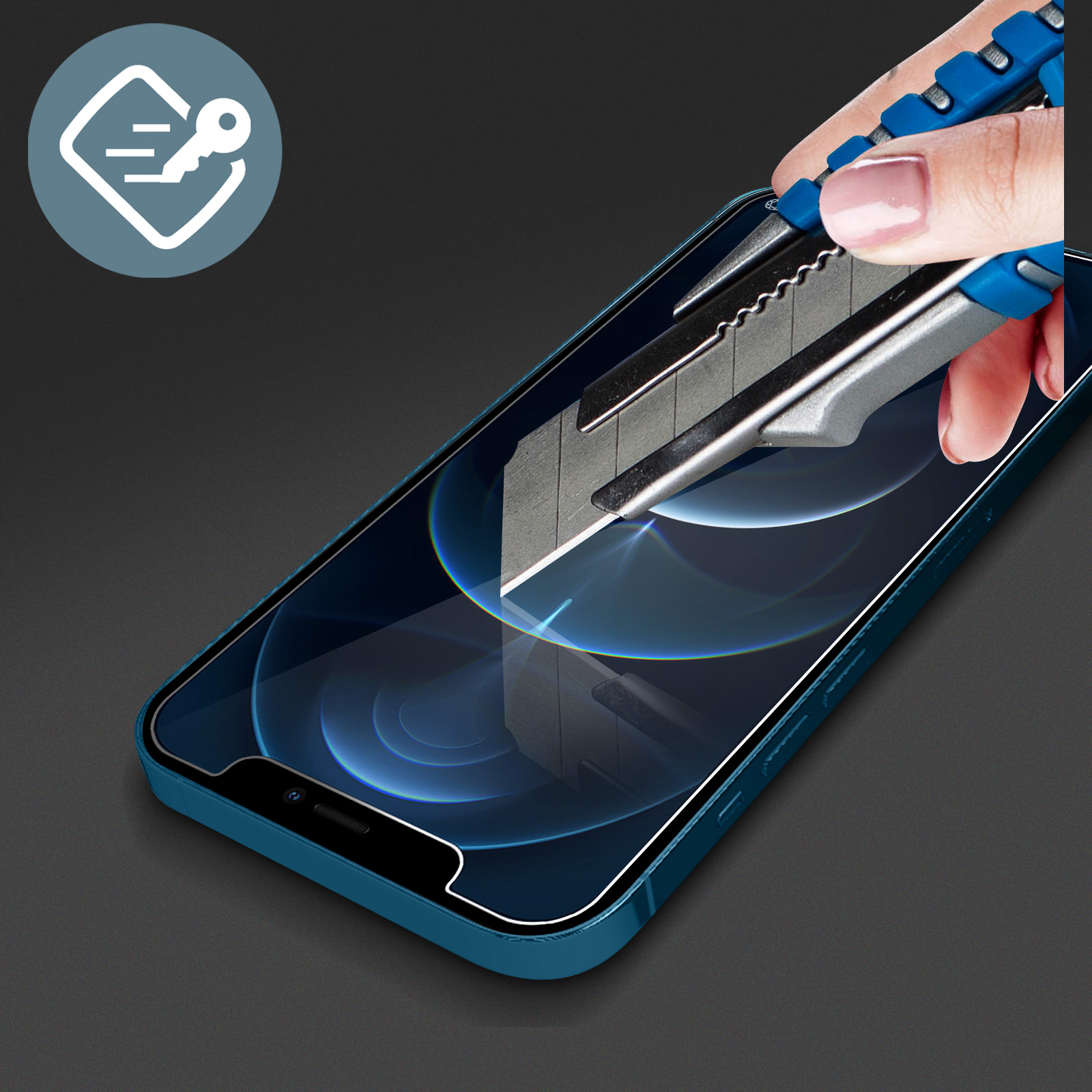 Cristal templado Force Glass con Garantía de por vida - Transparente p. iPhone  X, XS, 11 Pro - Spain