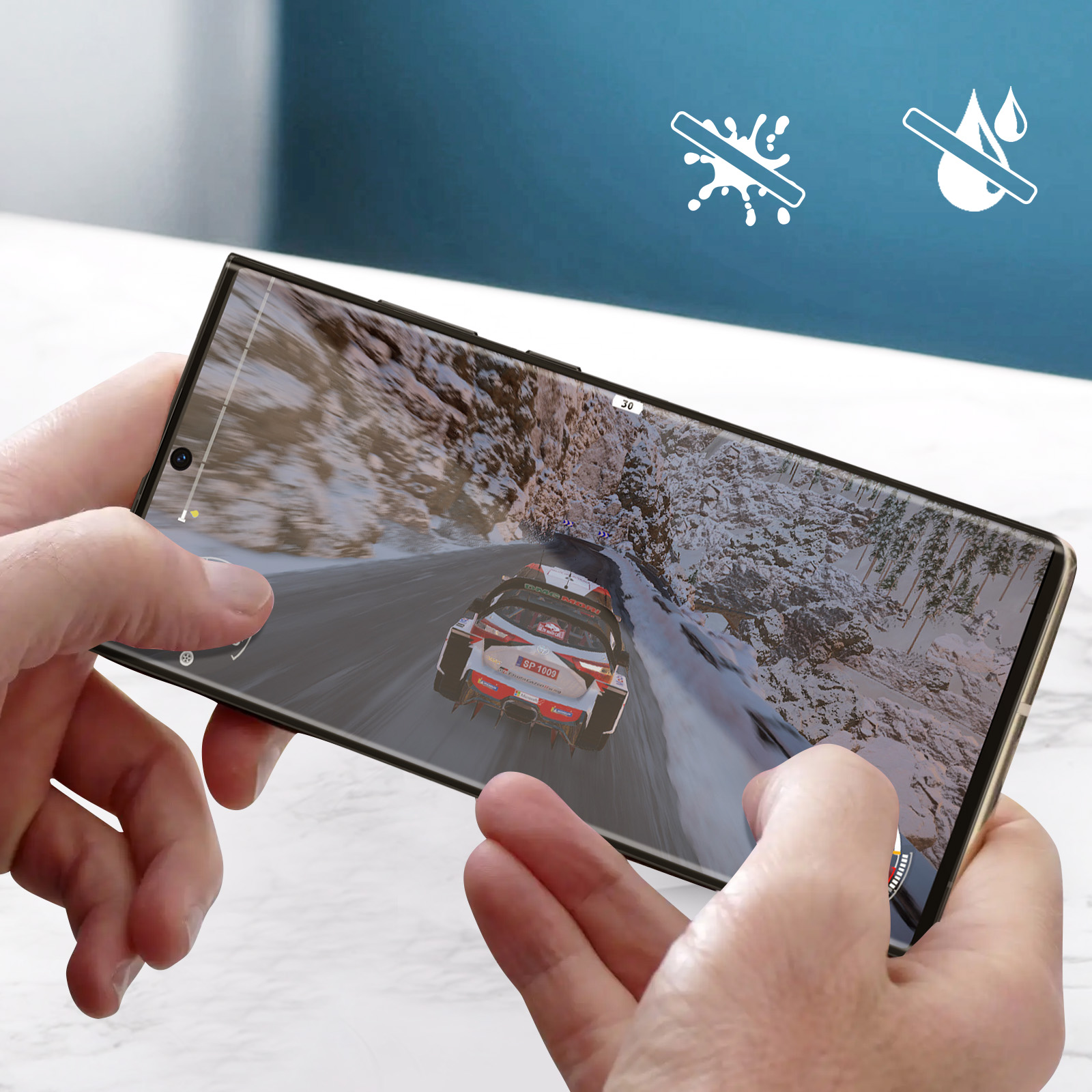 Verre Trempé pour Samsung Galaxy S23 Ultra, [2 Pièces] Compatible avec  Lecteur d'Empreinte - Ultra Claire - Anti Rayures - sans Bulles - Film