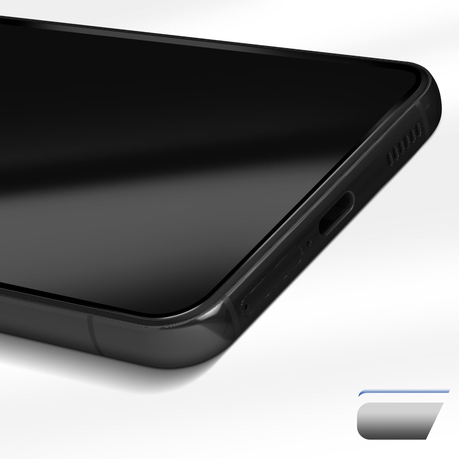 Verre Trempé Samsung Galaxy S22 Plus, Résistant avec Coins Renforcés et  Contour Noir, Série HardGlass Max - 3mk - Français
