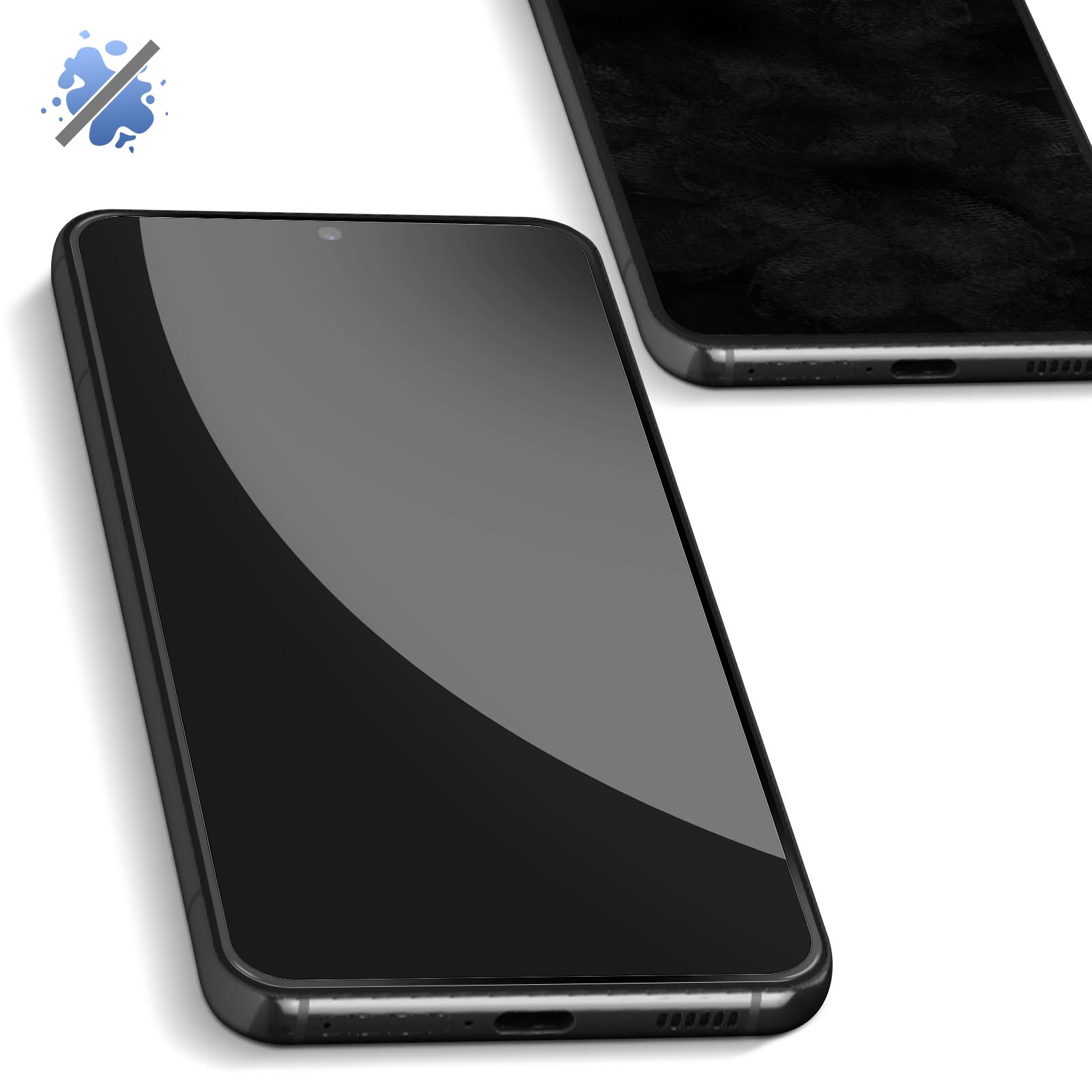 Verre trempé Samsung S22 Plus, compatible lecteur d'empreinte