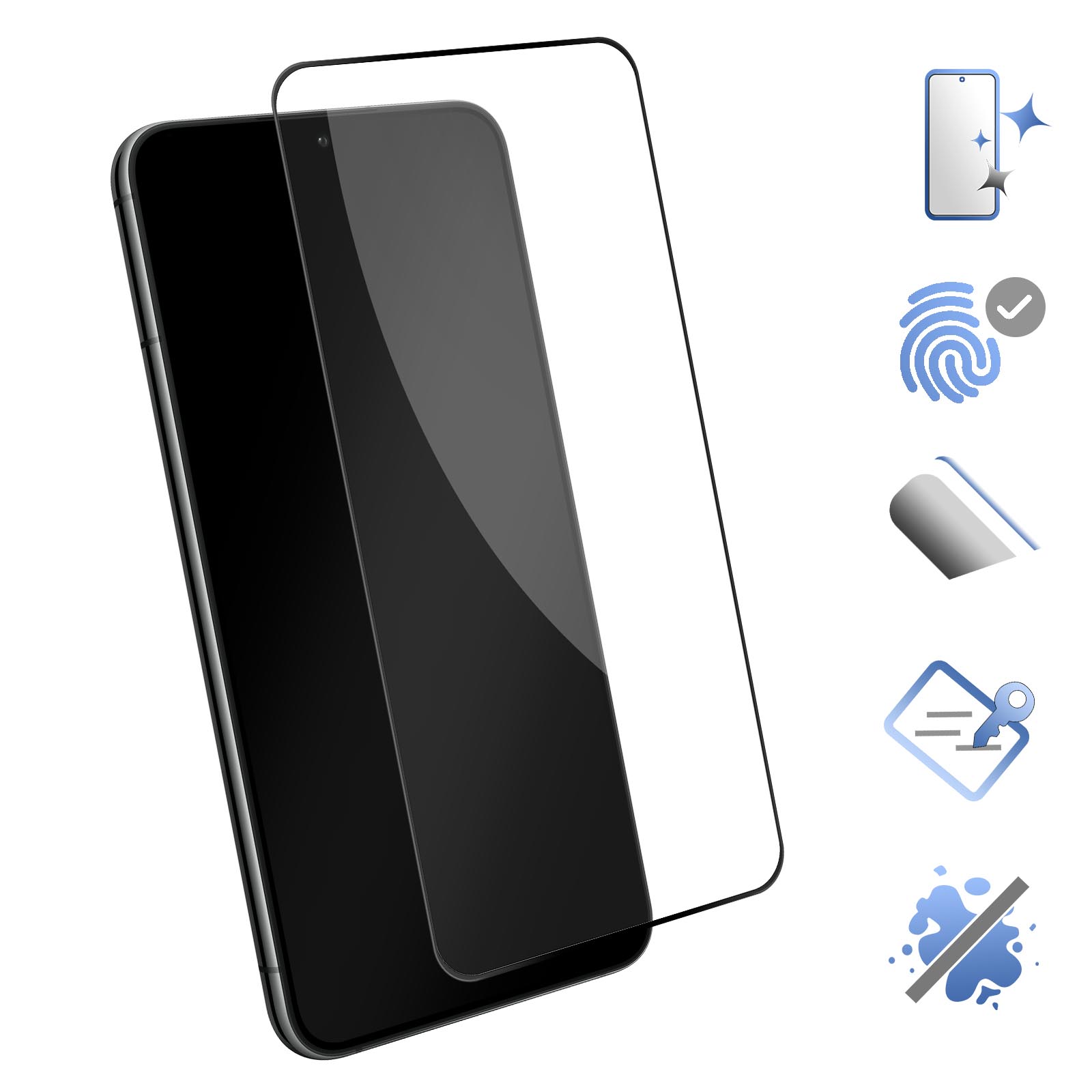 ivoler Pack de 2 Verre Trempé Compatible avec Samsung Galaxy S22 5G (P