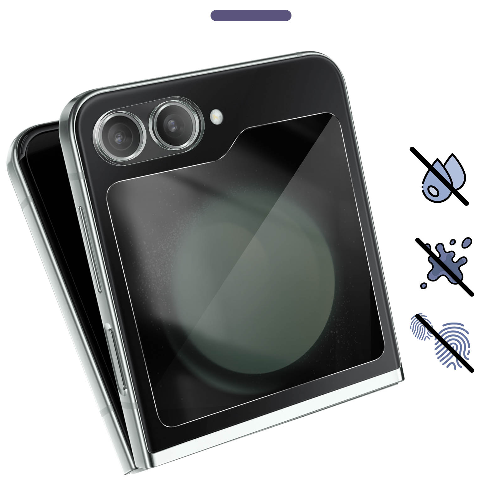 Imak Protecteur d'objectif + Protection d'écran arriere en verre trempé  Samsung Galaxy Z Flip 5