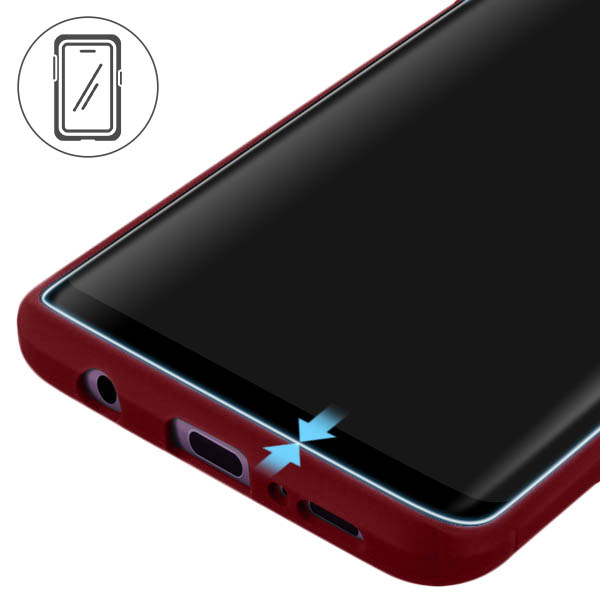 Protection d'écran incurvée verre trempé avec bords noirs Samsung