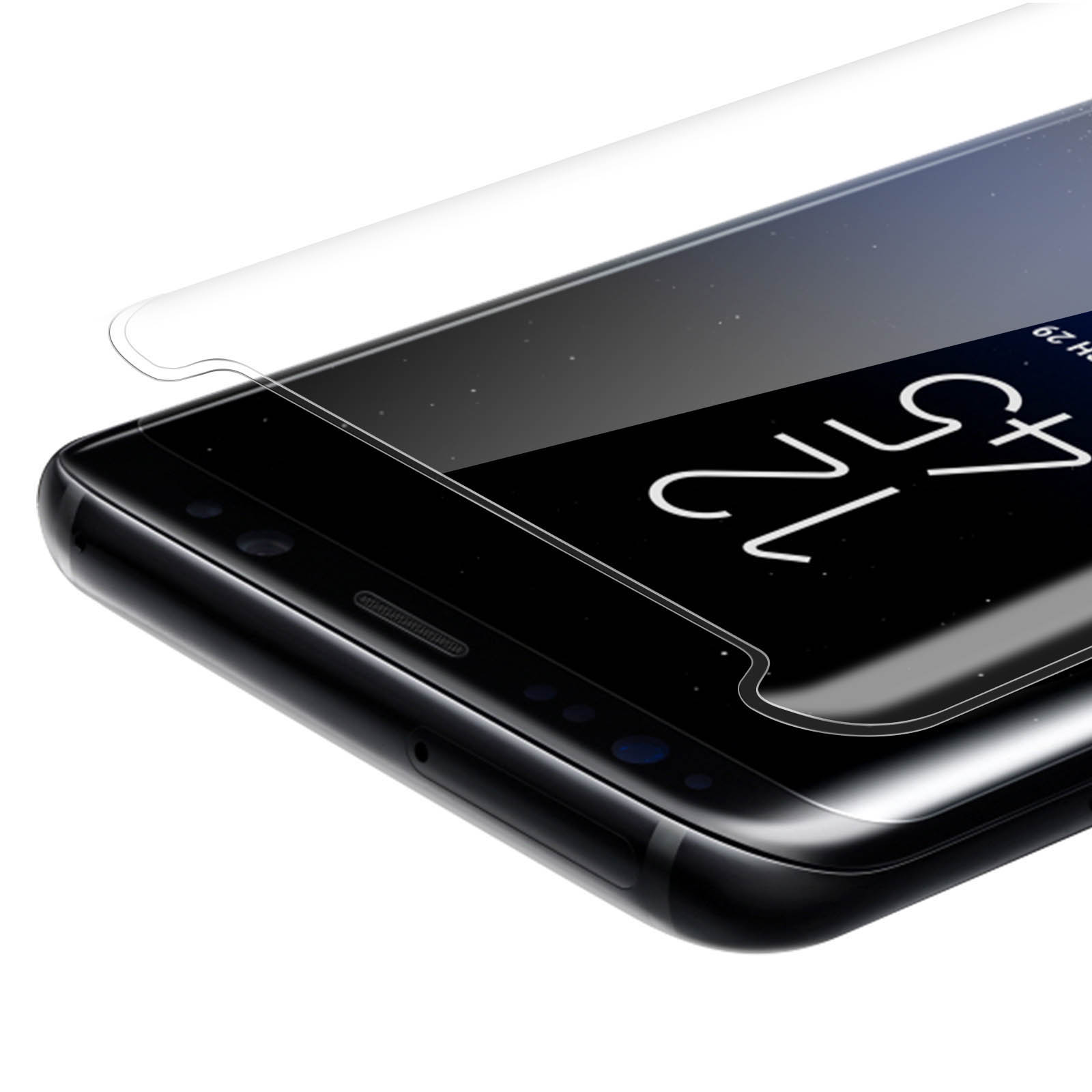 Protecteur d'écran en verre trempé incurvé cool pour Samsung
