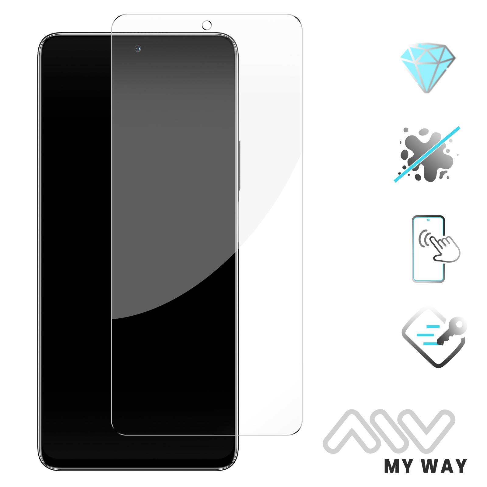 MY WAY - Protection écran verre trempé Galaxy S21