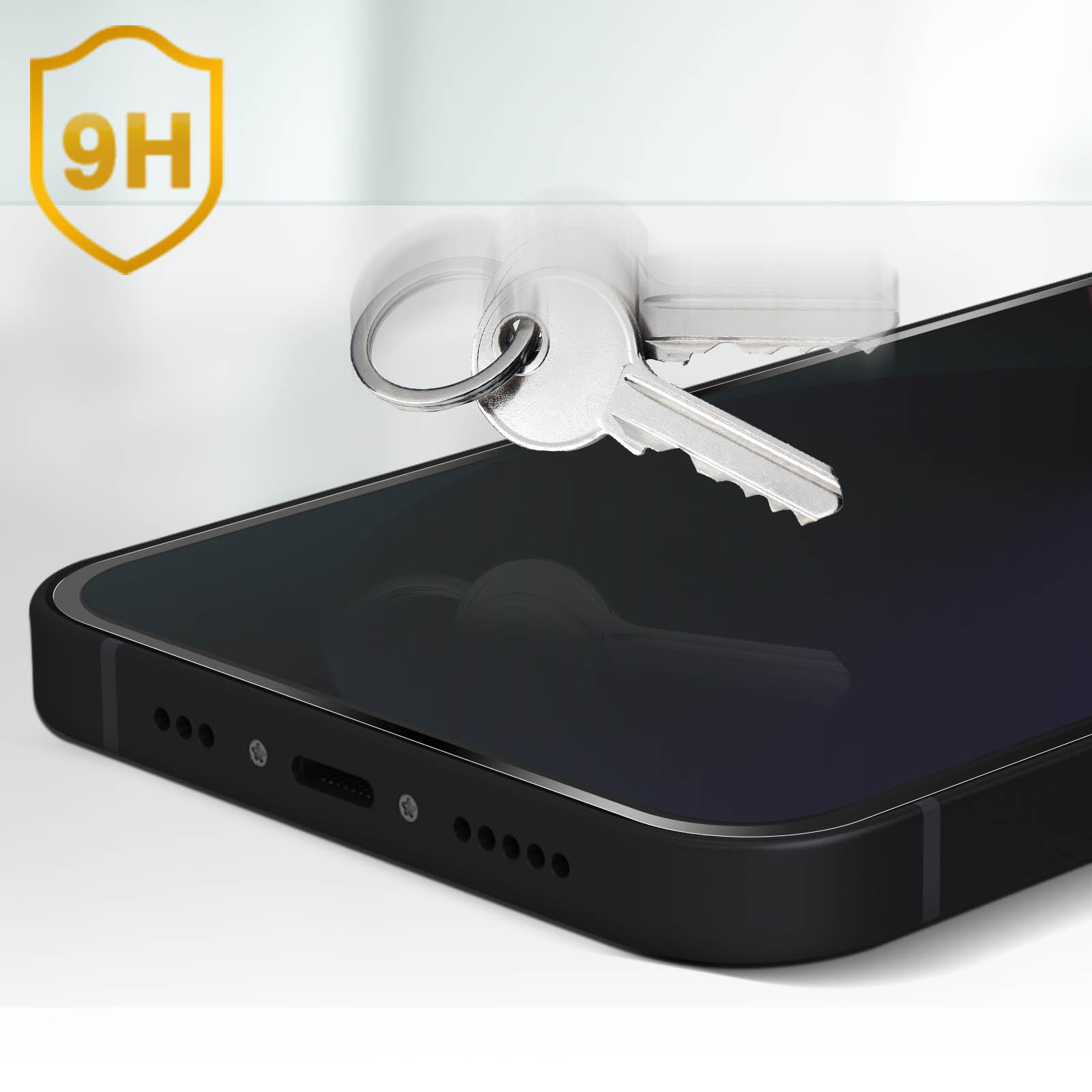 Verre Trempé Ultra-résistant iPhone 13 et 13 Pro, Anti-espion avec