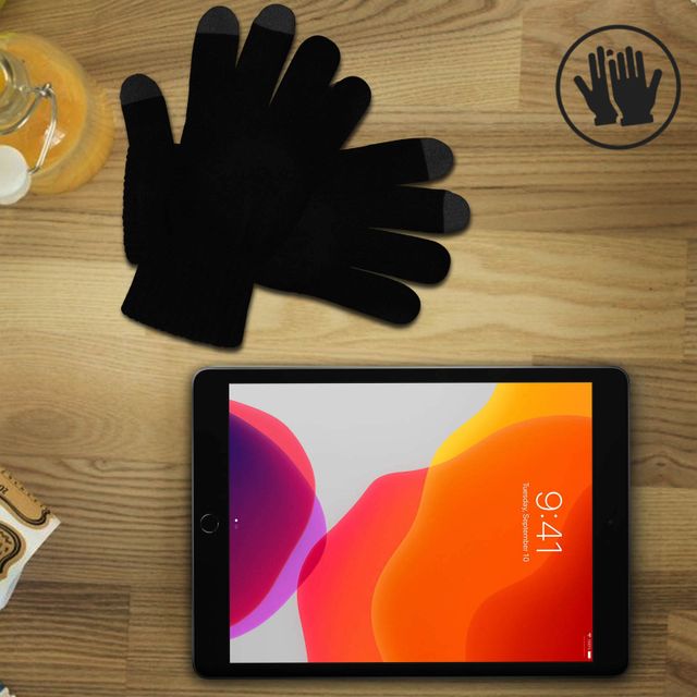 2 Paar schwarze Touchscreen Handschuhe für Tauchdisplays von Smartphones WOW! 