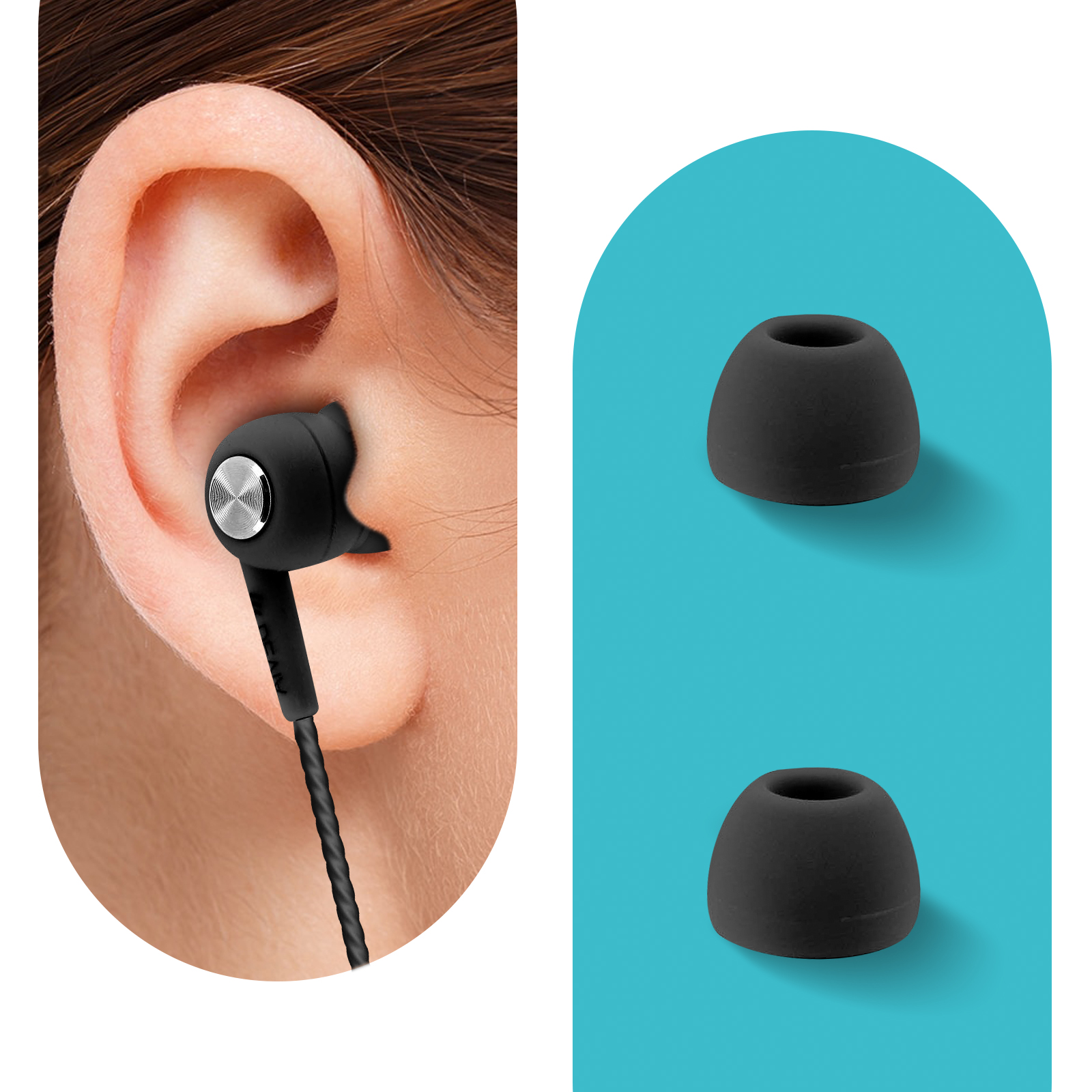 Écouteurs intra-auriculaires filaires onn. Micro intégré 