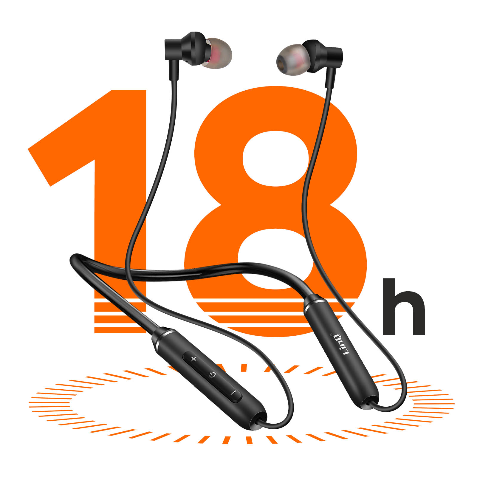 Écouteurs Bluetooth Sport, Magnétique Tour du Cou, LinQ