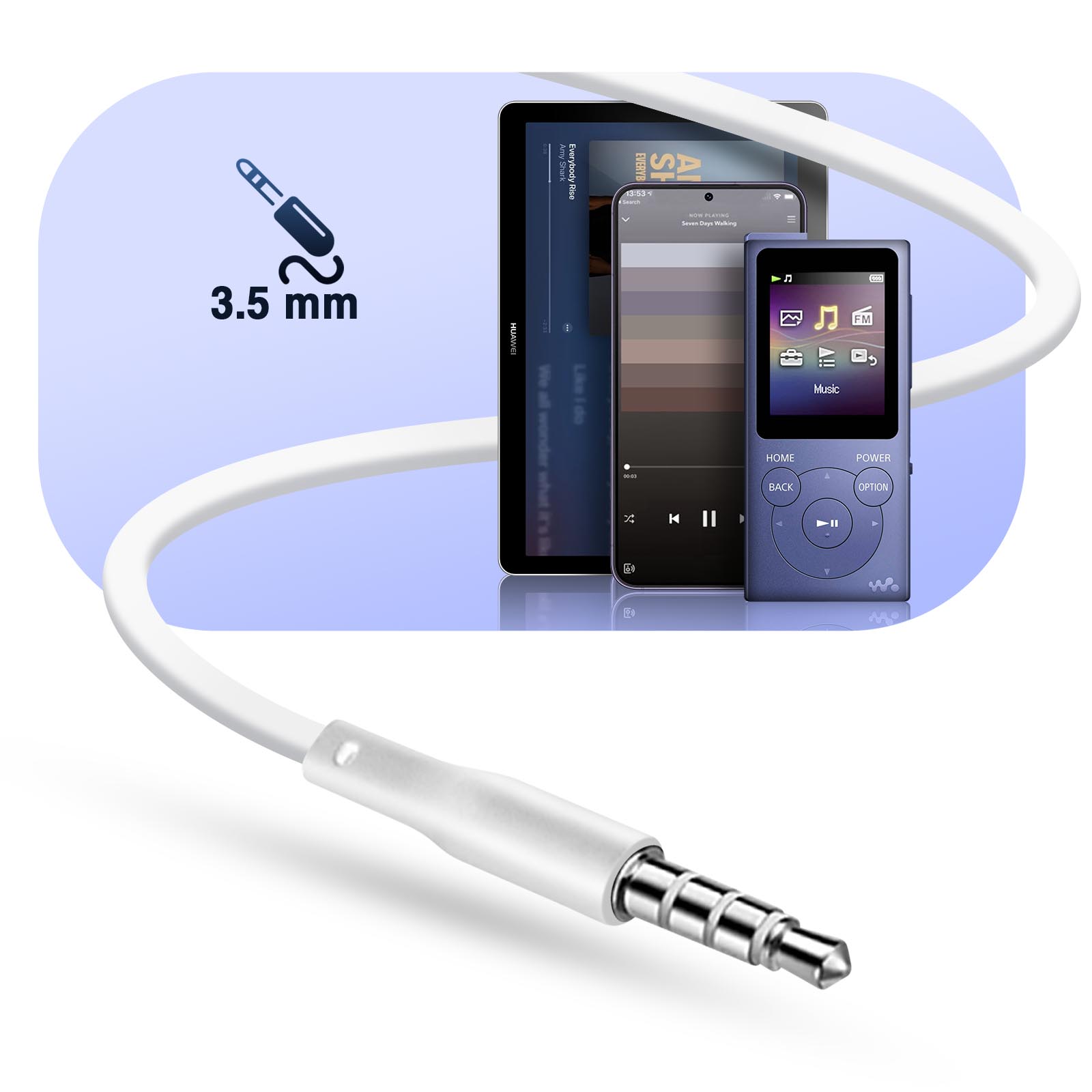 Samsung EO-EG920BW – Écouteur Intra Auriculaire – Prise Jack 3.5 –  Telecommande – Cable Plat – Noir (En Vrac) – Sokom