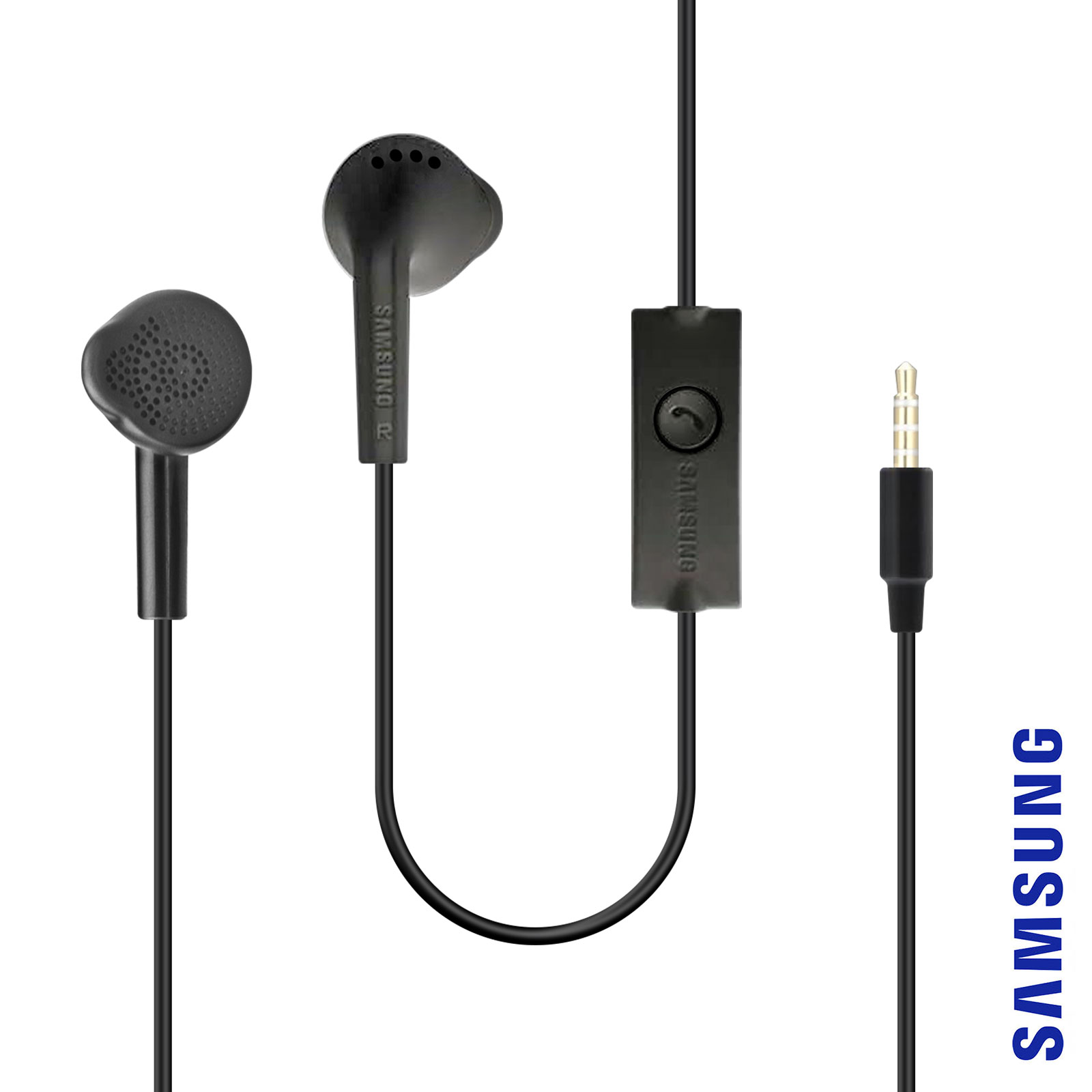 SAMSUNG Kit main libre - Ecouteurs filaire avec micro - intra-auriculaire -  noir Pas Cher