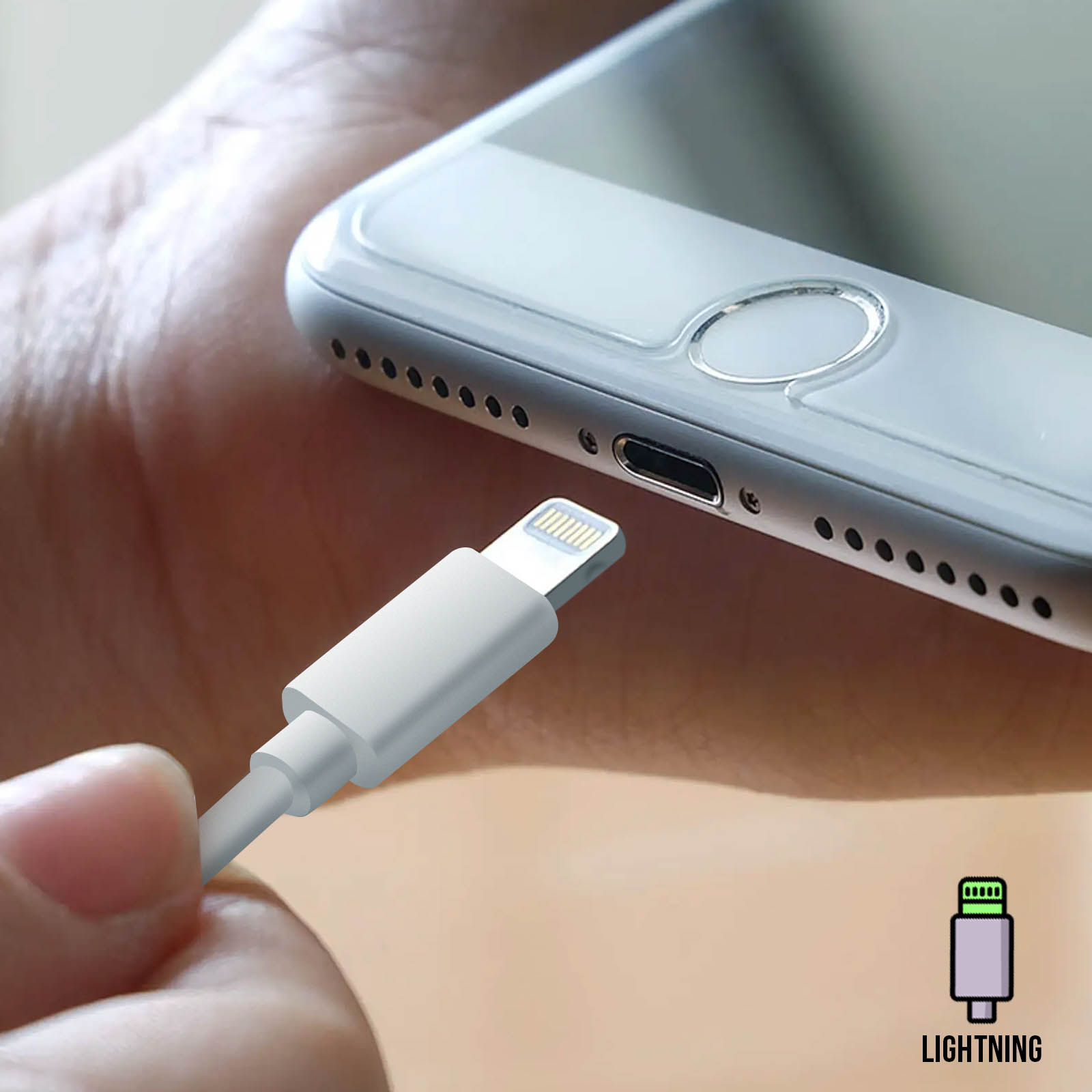 Auriculares Cable iPhone Lightning, Coneción Bluetooth con Kit