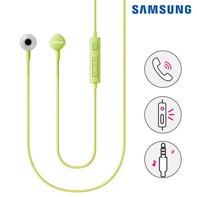 Auricolari Cablati Jack 3,5 mm Originali Samsung, Suono HD, Intrauricolari  - Verdi per Asus Zenfone 4 Max ZC520KL - Italiano