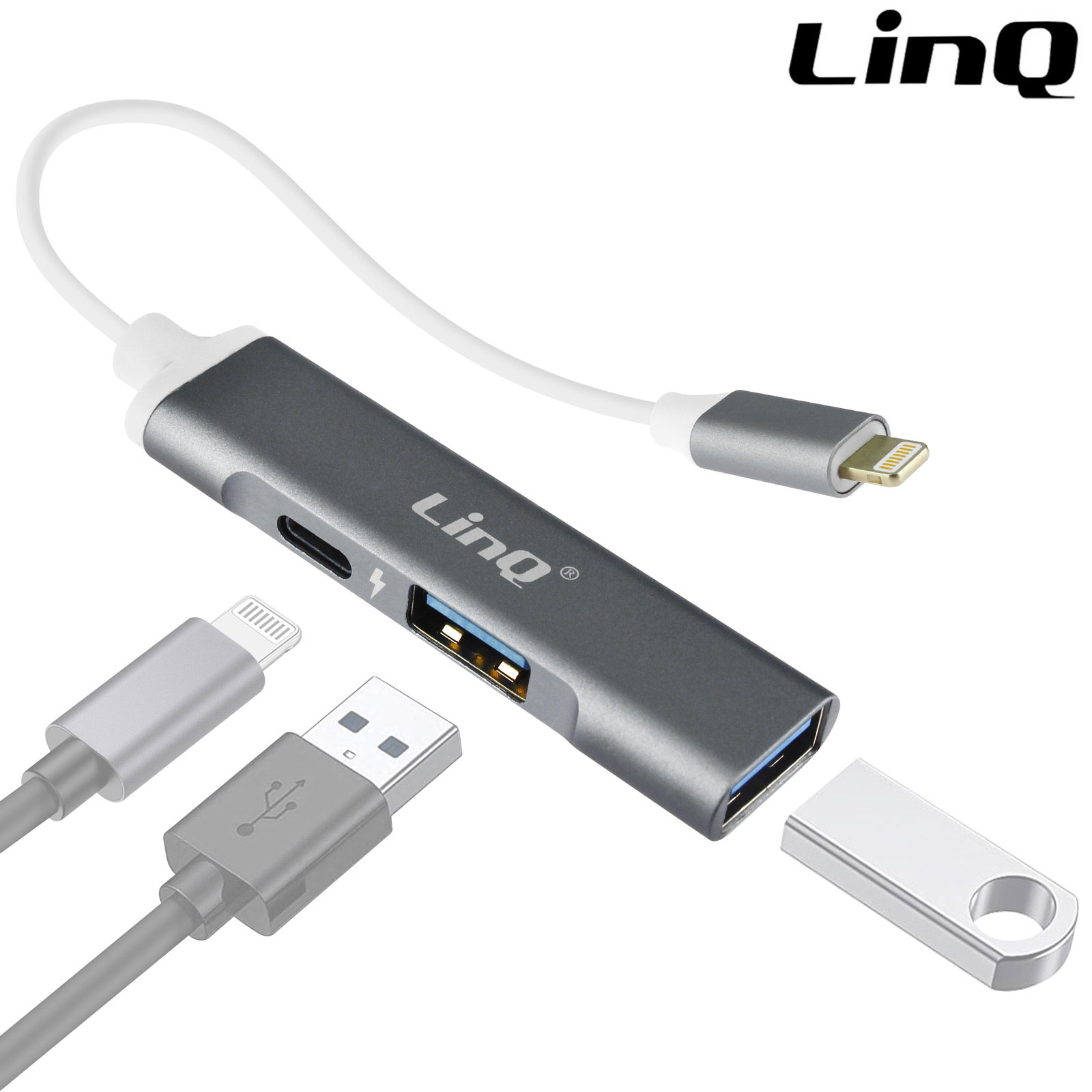 Adaptateur OTG Lightning vers USB 3.0 - OTG Pour, par exemple, iPhone /  iPad, par
