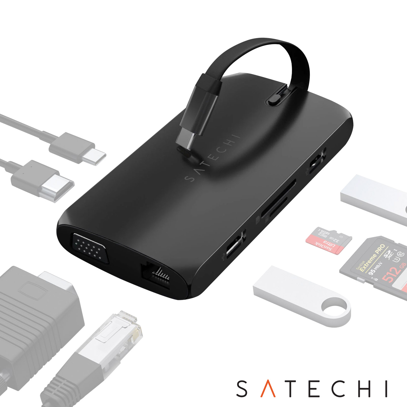 Adaptador USB-C a HDMI 4K de Satechi