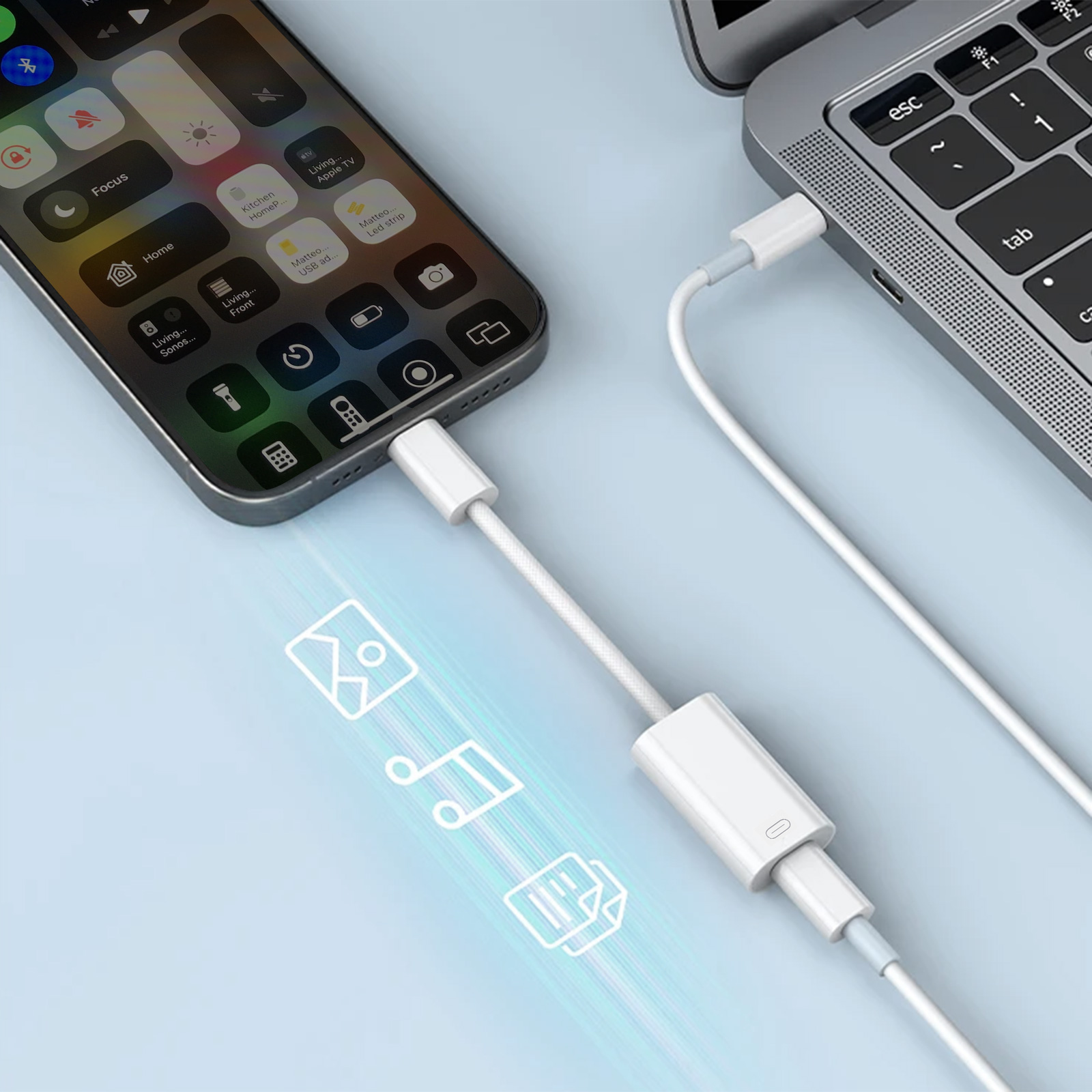 Adattatore da Lightning a HDMI, cavo HDMI per iPhone e TV (non supporta iPhone 15/16 o streaming Netflix) | Leroy Merlin