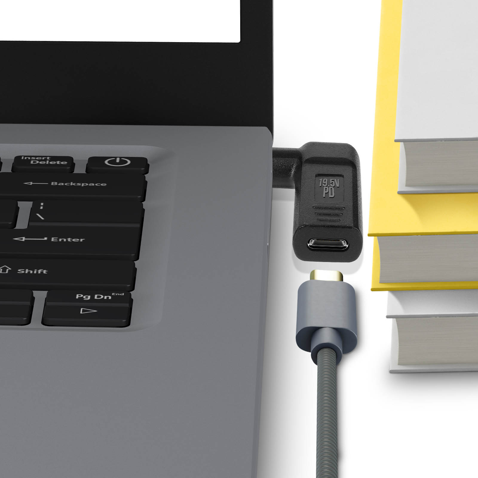 Adattatore Cavo Convertitore Da 7.4x5.0 Mm Femmina A 5.5x2.5 Mm Maschio - Per Alimentatore Laptop, 2 Pezzi, Lunghezza 15 Cm