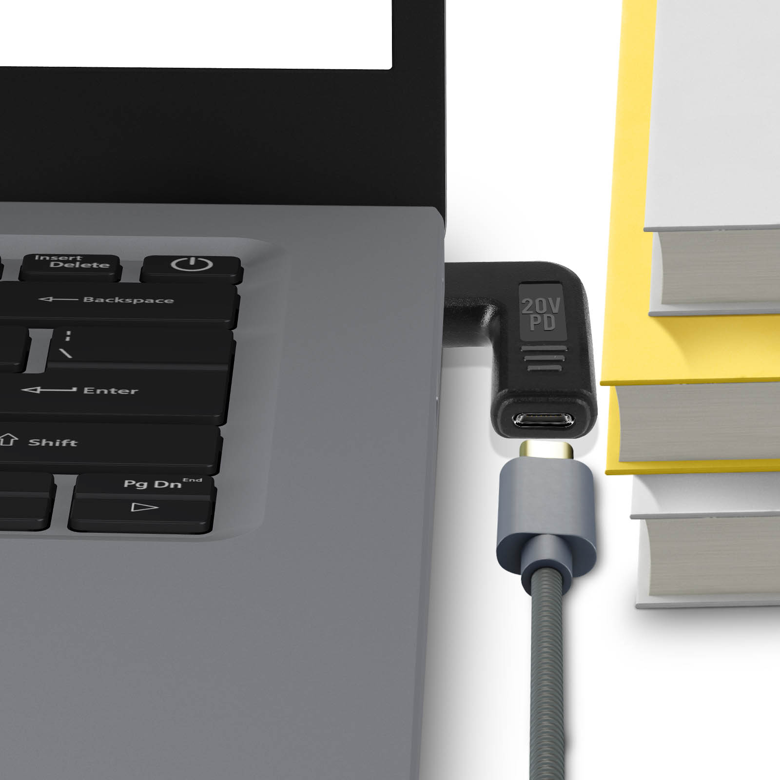 Cavo Adattatore Nylon USB-C Maschio A Femmina Spina - Foto 2