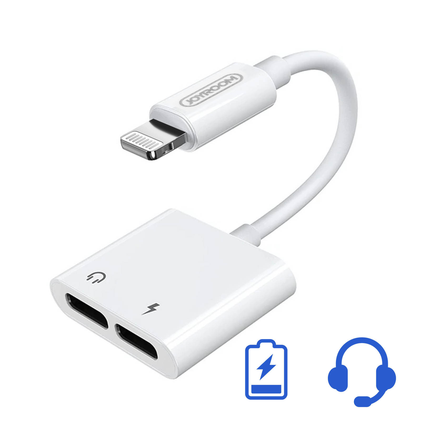 Adattatore e Caricabatterie per iPhone [Certificato Apple MFi] 2-in-1