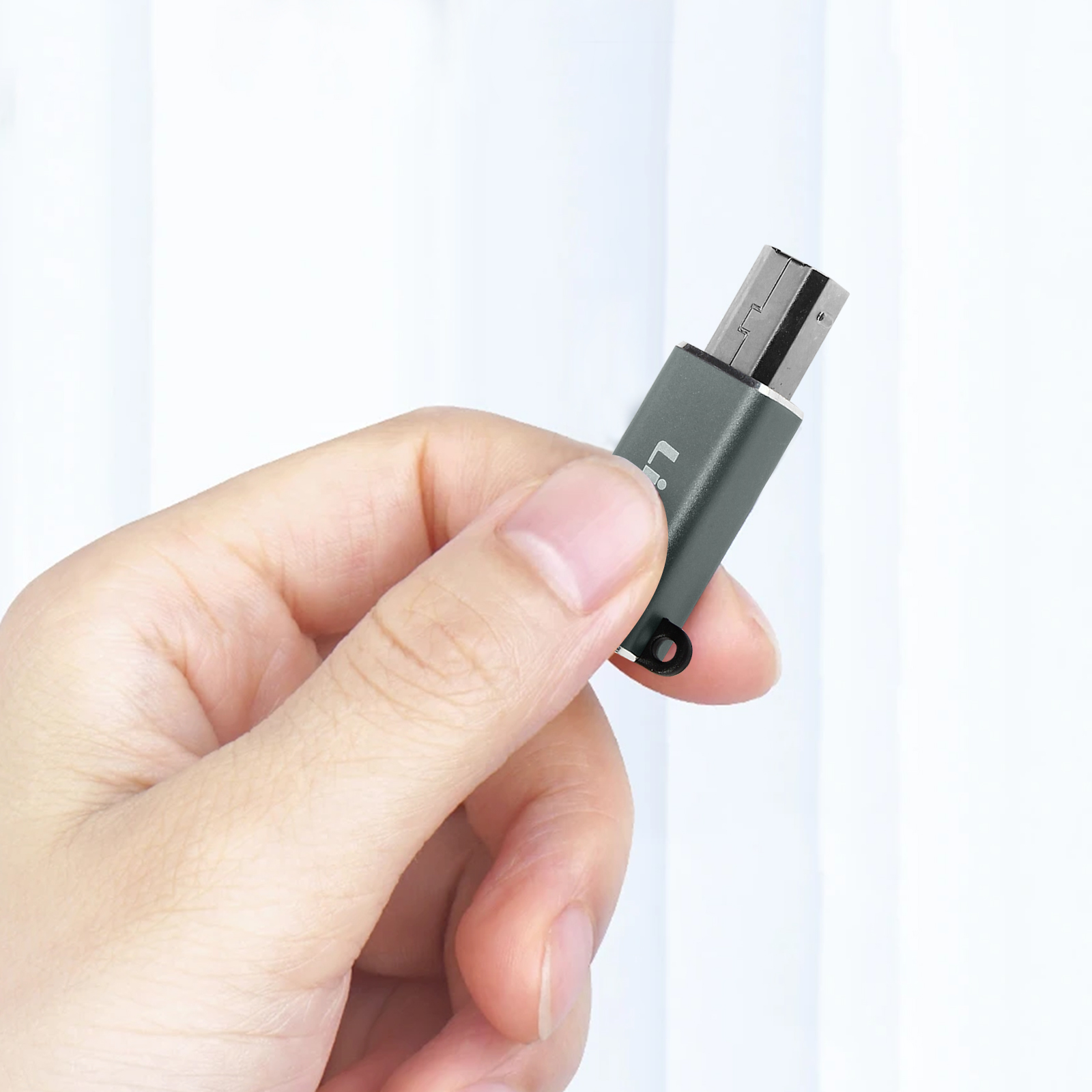 QIANRENON Adattatore di stampa da USB 2.0 a USB B con montaggio a pannello Prese connettore USB A femmina a USB B femmina, per stampante scanner fax telefoni