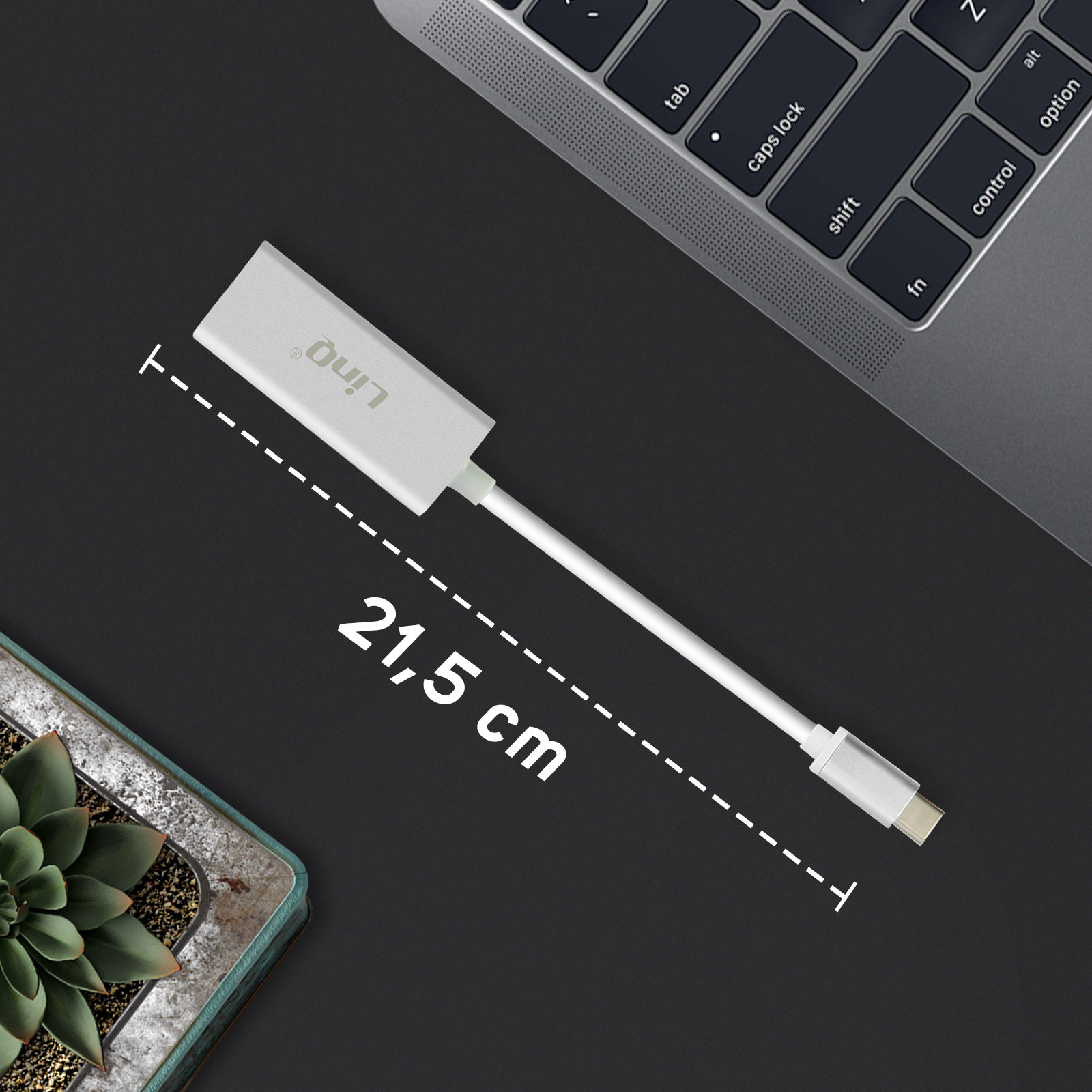 Adattatore USB-C A Ethernet 5 Gb/s - Compatibile Con Thunderbolt 4/5, MacBook, PC, Plug & Play