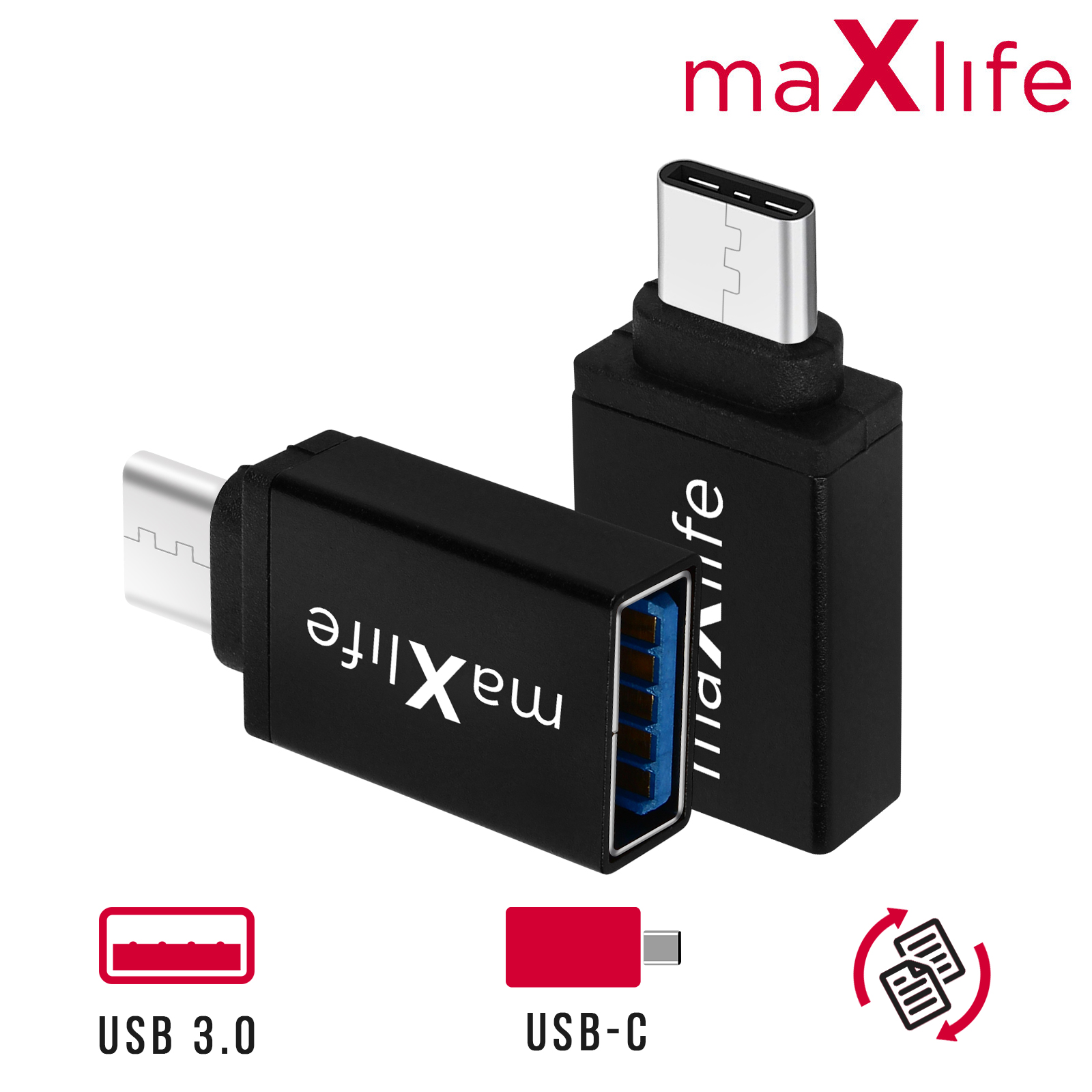 Adaptateur USB C Mâle Vers USB 3.0 Femelle 3-Pack,Convertisseur Thunderbolt 3 Type C OTG Pour MacBook 2022,iPad Air 4 - Informatique