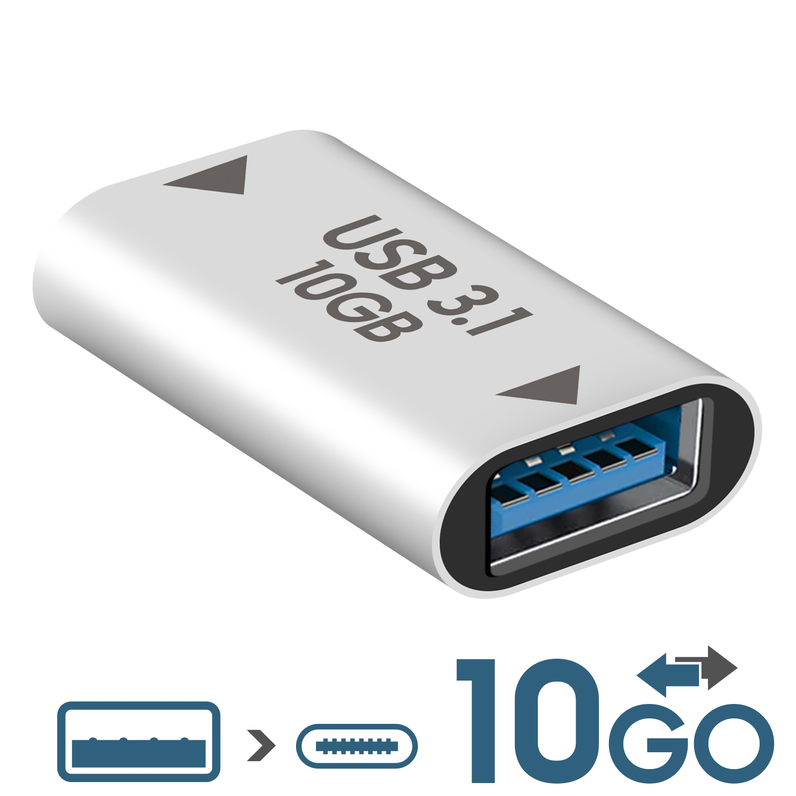 Adattatore USB Type C Femmina - USB 3.0/ 3.1 Maschio - Srl - Foto 3
