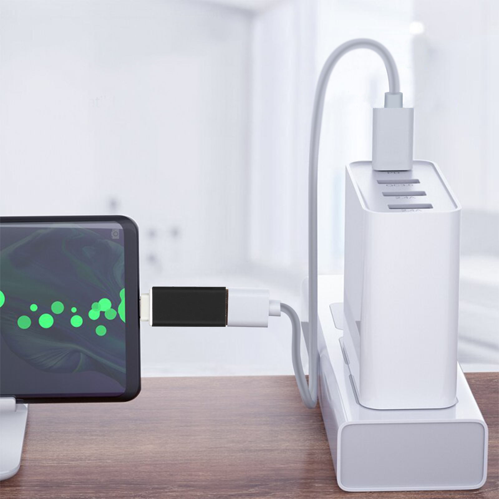 OTB Cavo USB Tipo C A USB 2.0 – 1 Metro, Nero, Per Ricarica E Trasferimento Dati