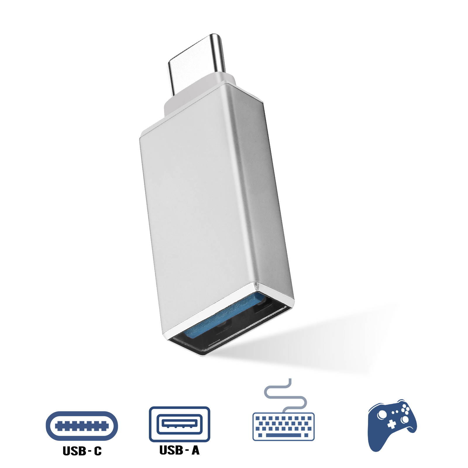 Cavo 15cm Usb 2.0 Cavo OTG CELLONIC 15cm - USB C To USB A, Compatibile Con Huawei P50, P40, P30 Adattatore Otg Usb C