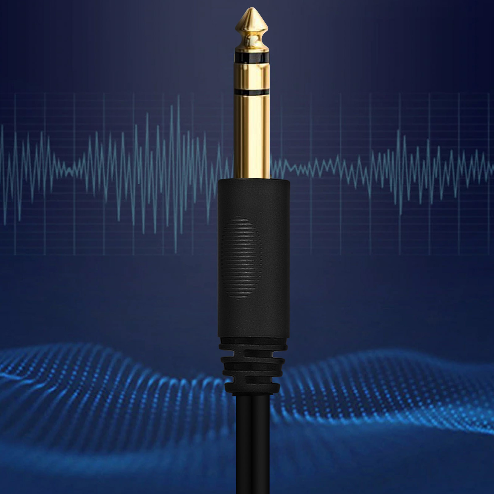 Adattatore 2 Pezzi - Da Jack 6,35mm Stereo Femmina A XLR Maschio 3 Pin