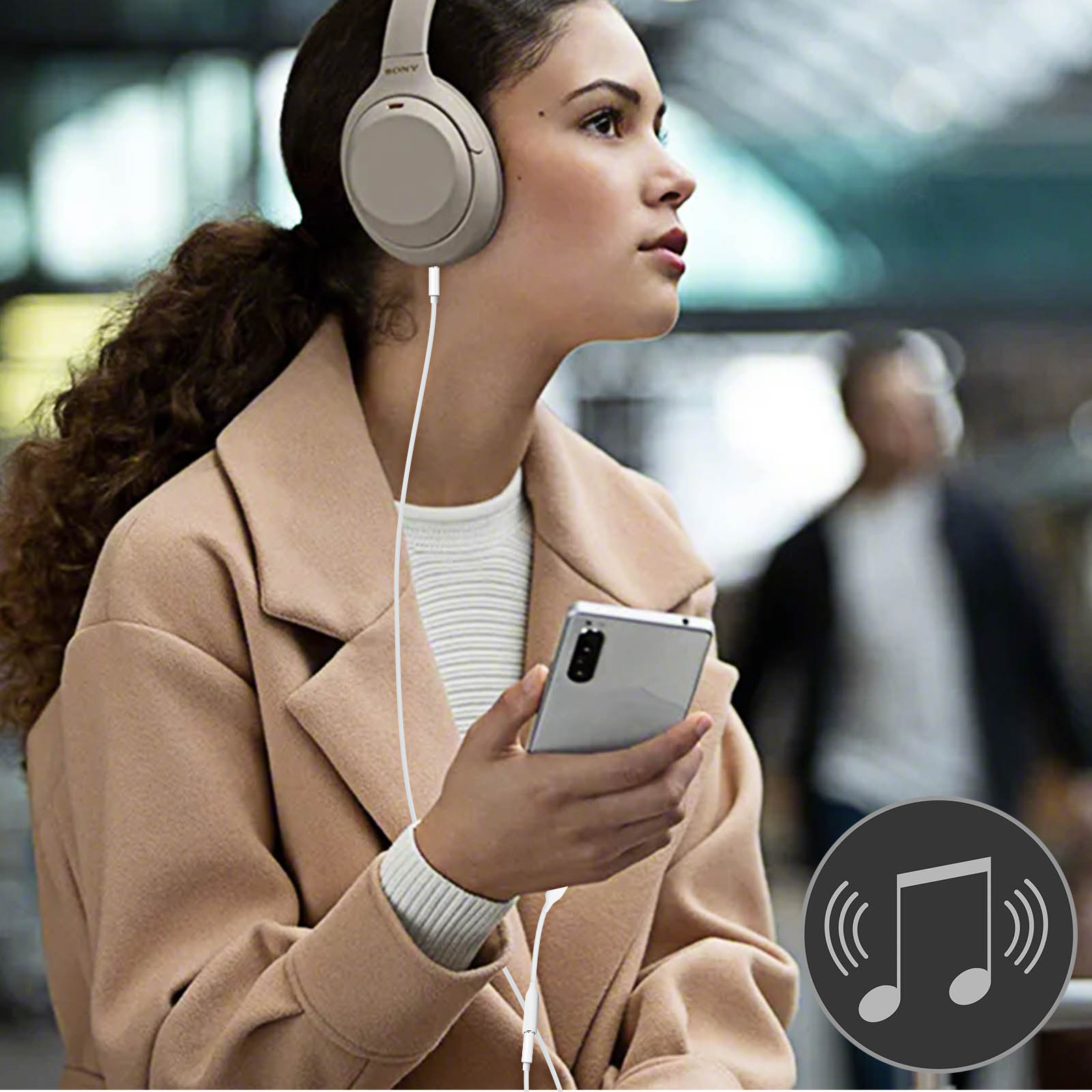 Unnderwiss Adattatore Audio USB C a Jack per Cuffie 3.5 , Copatibile