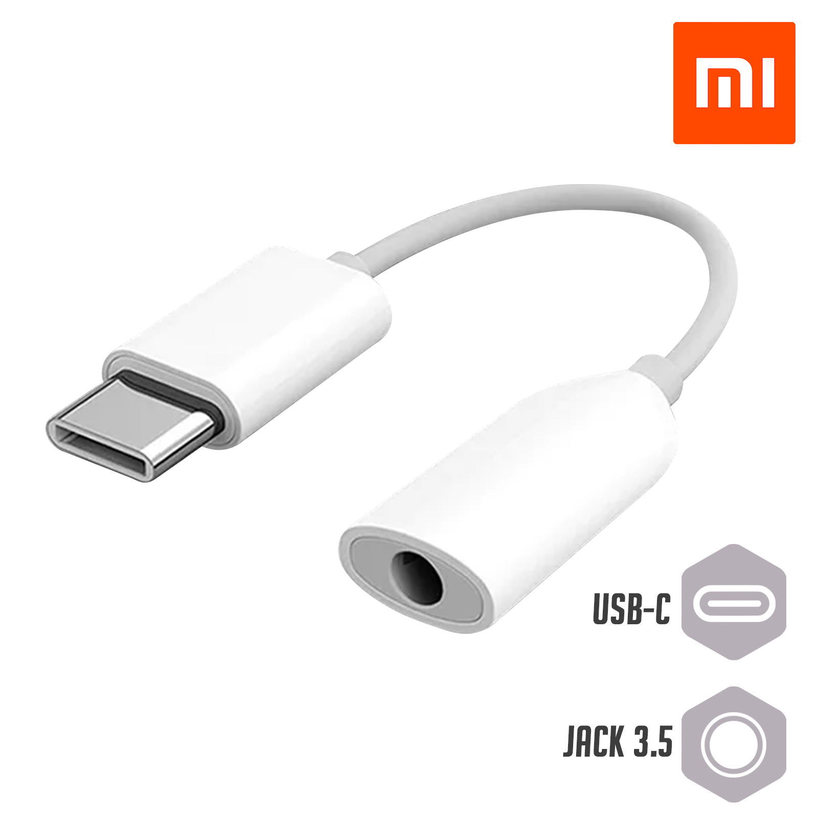 Adattatore audio originale Xiaomi da USB Type-C a jack 3,5 mm femmina – Nero - Italiano